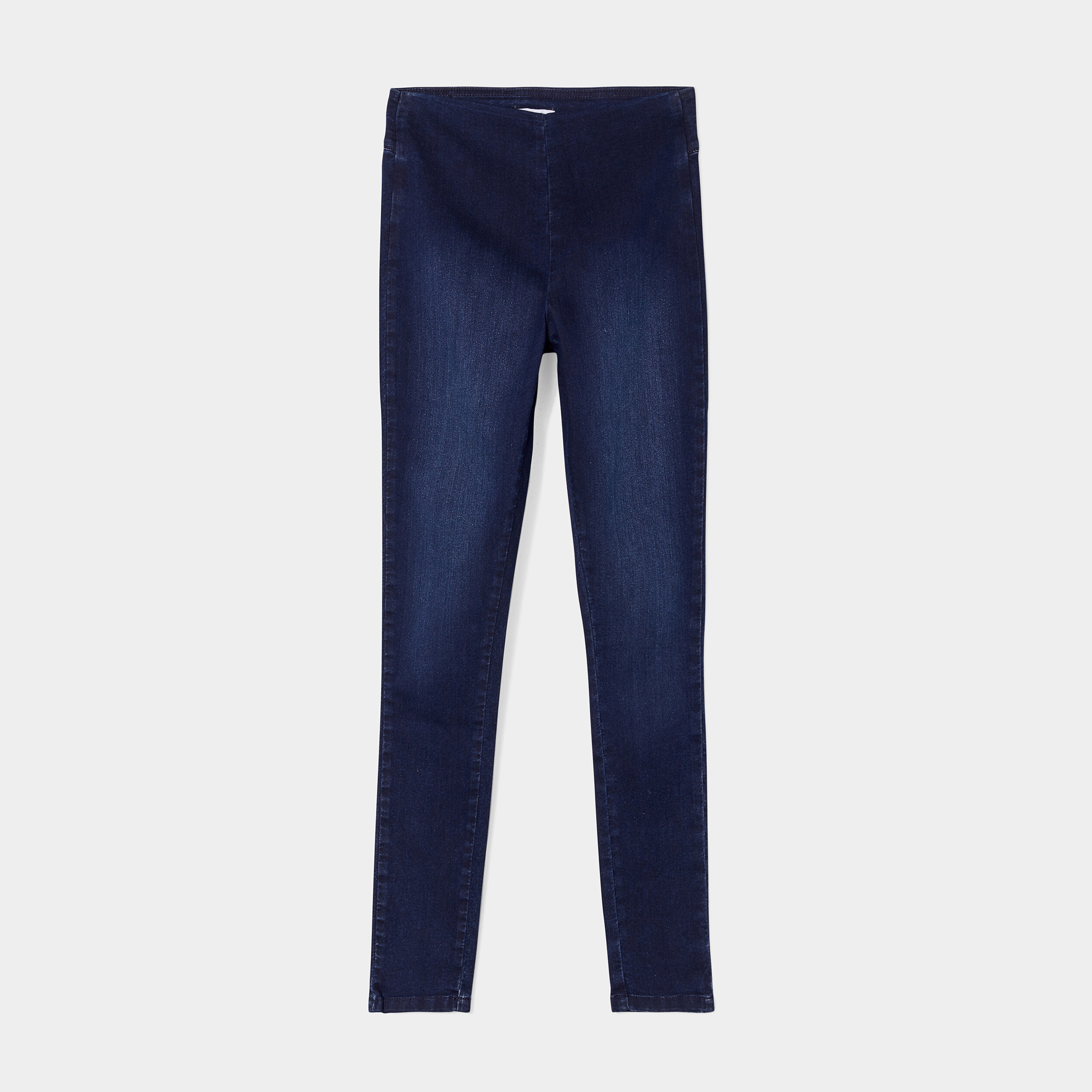 Jegging slim taille haute denim blue black femme