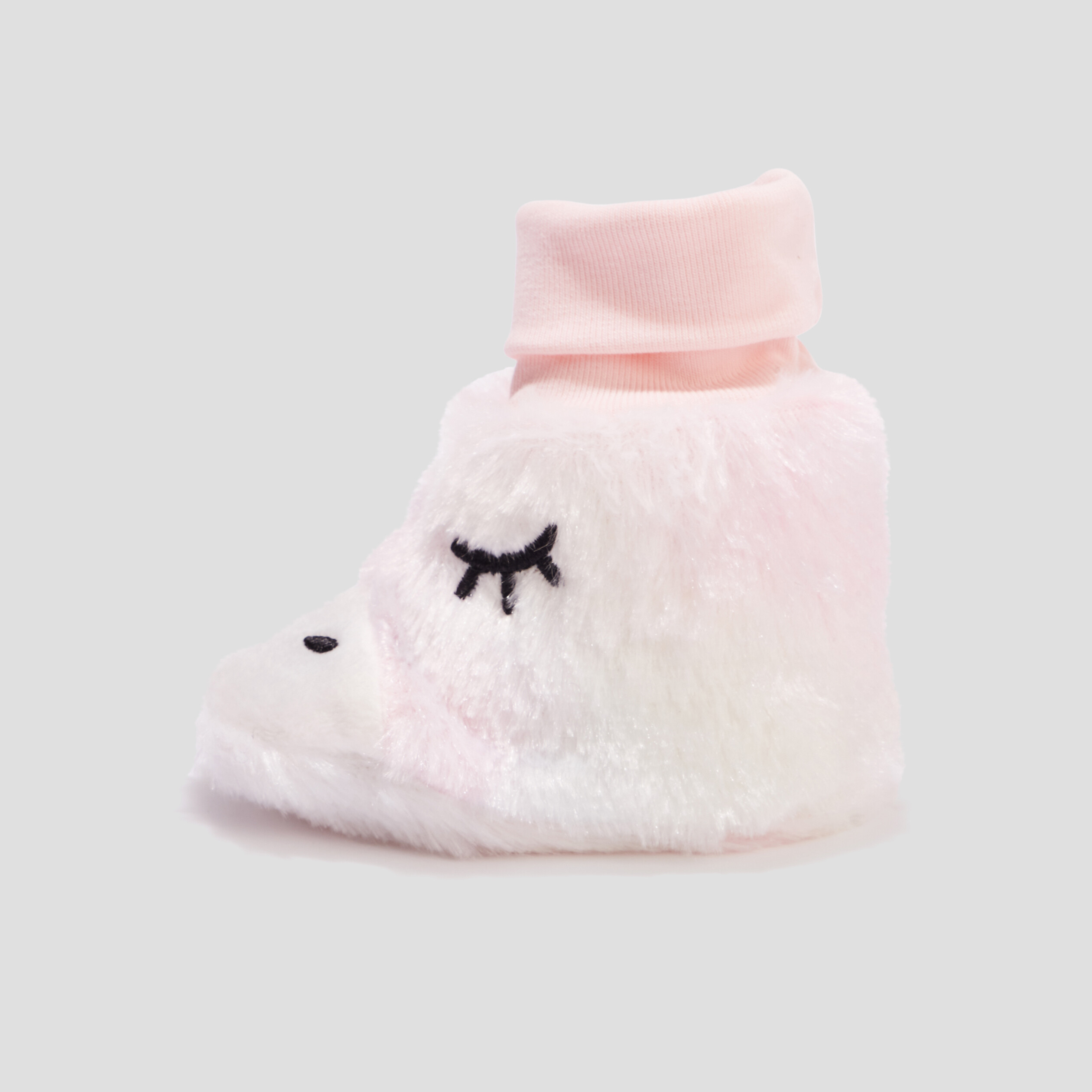 chaussettes dinterieur fourrure multicolore bebef Chaussettes d'intérieur fourrure multicolore bébé fille