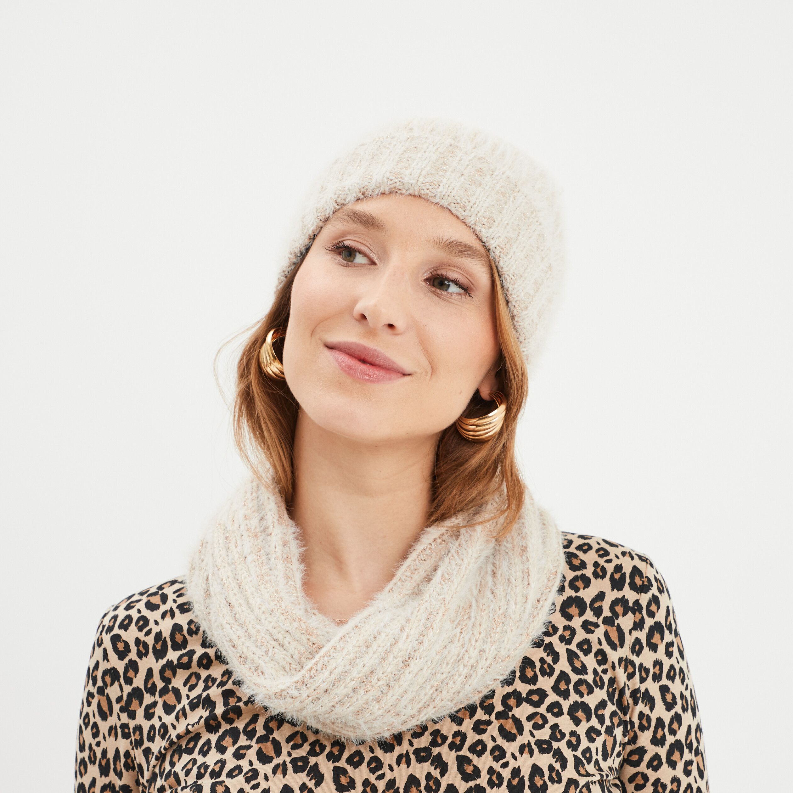 Ensemble Bonnet Et Écharpe Hiver Unisexe - Doublure Douce Pour Homme Et Femme
