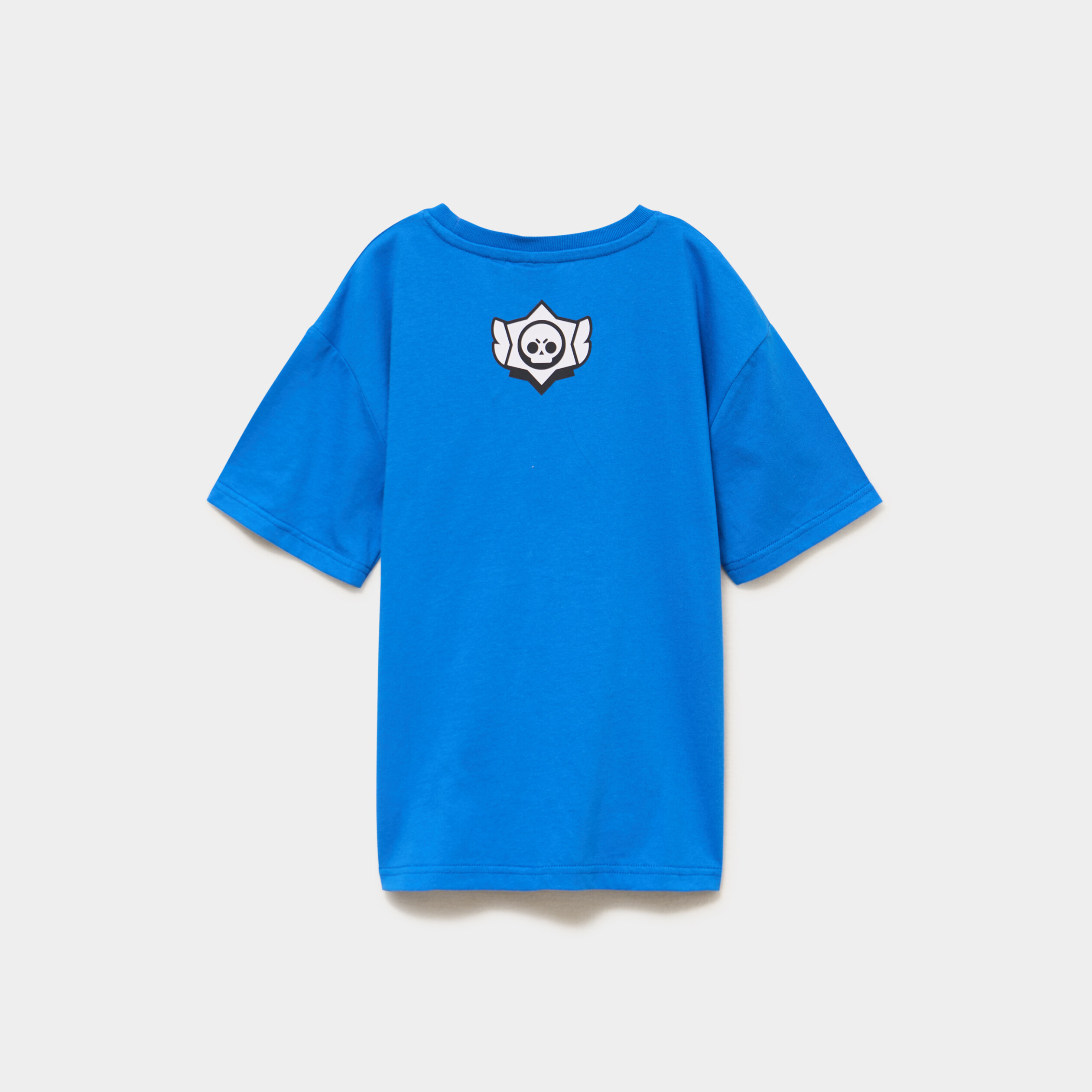 T-shirt col rond coton Brawl Stars bleu gar&ccedil;on