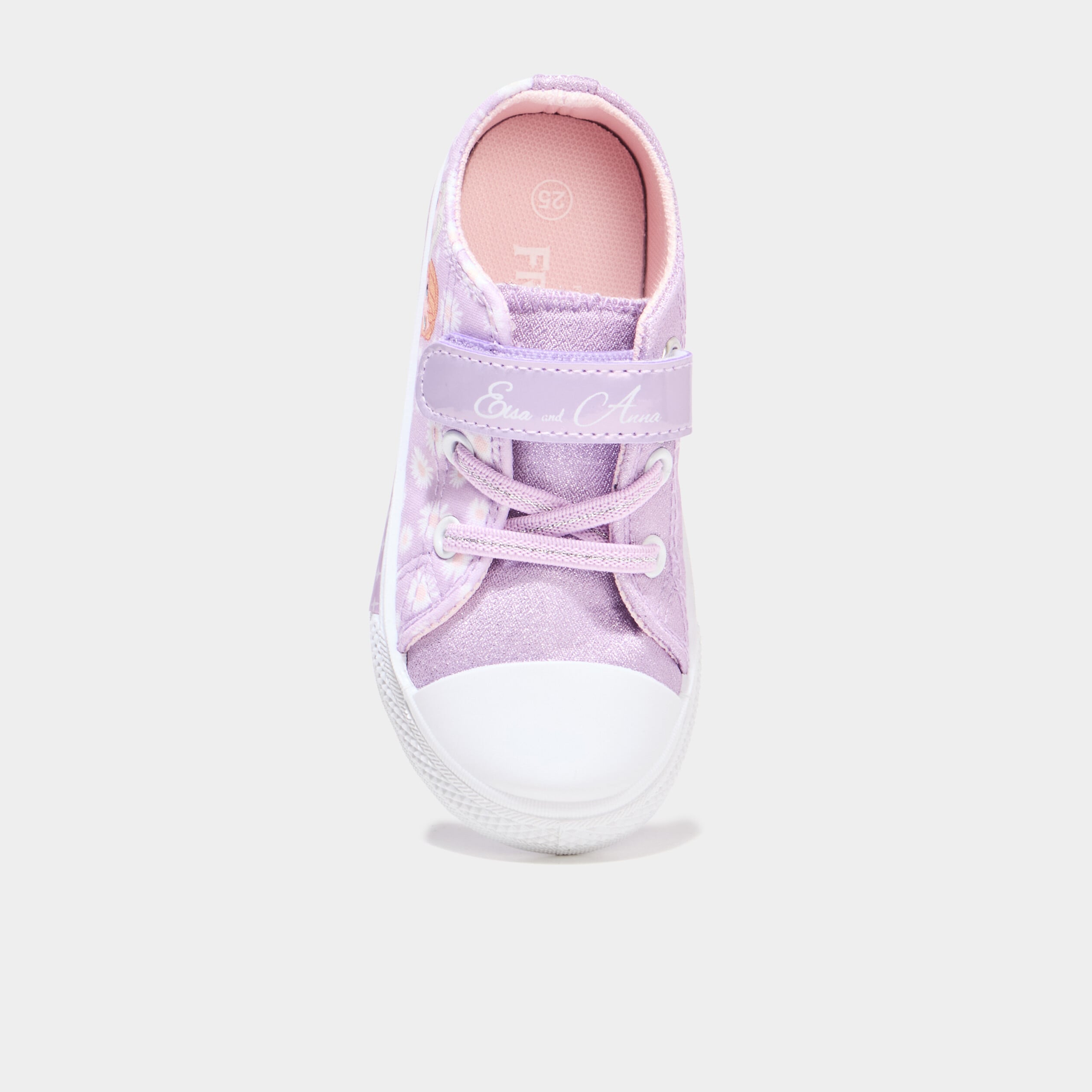 Tennis lumineuses bout renforc&eacute; Frozen parme fille