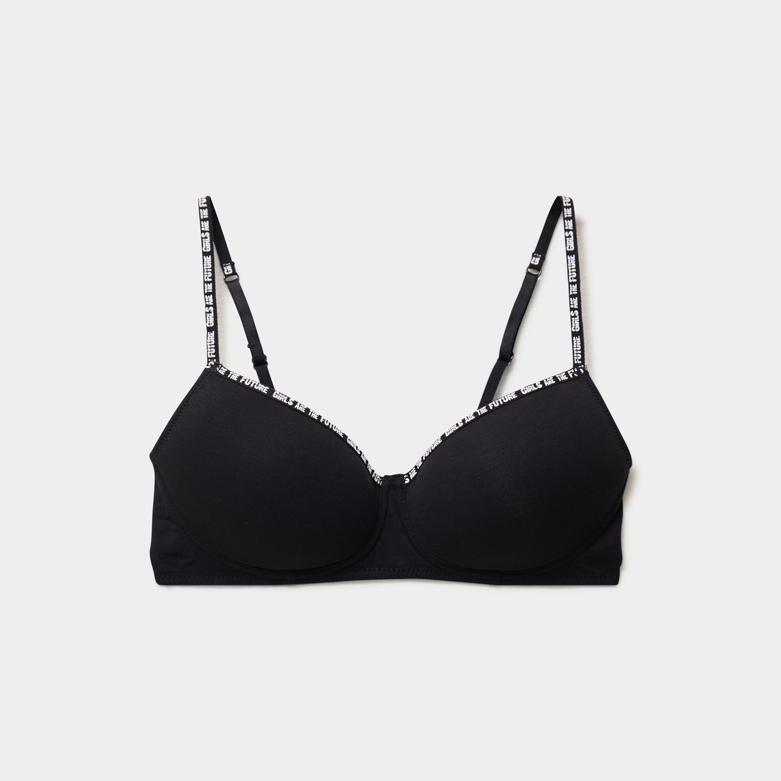 Soutien-gorge triangle padd&eacute; noir femme