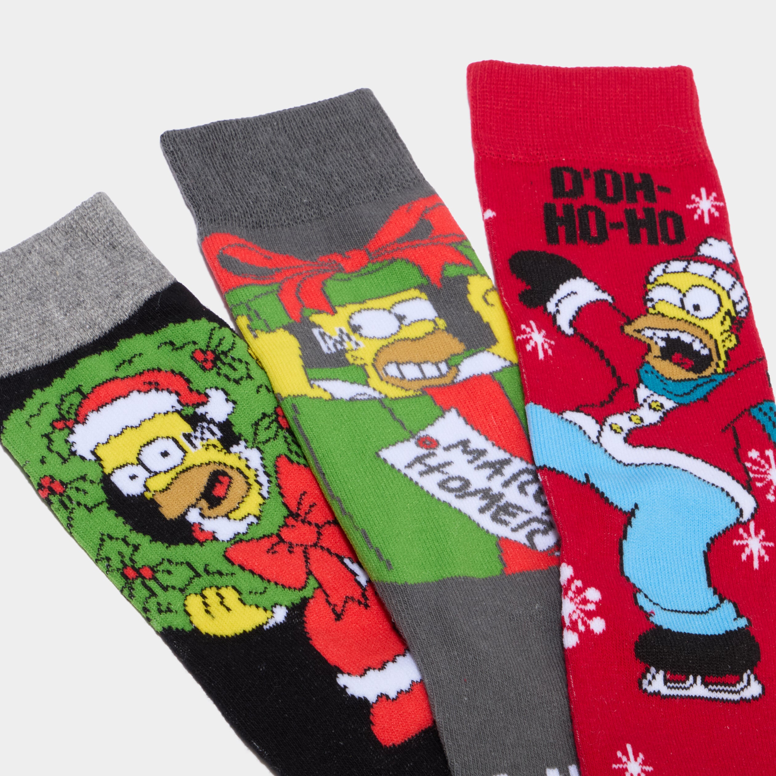 Lot 3 paires chaussettes Les Simpsons multicolore homme
