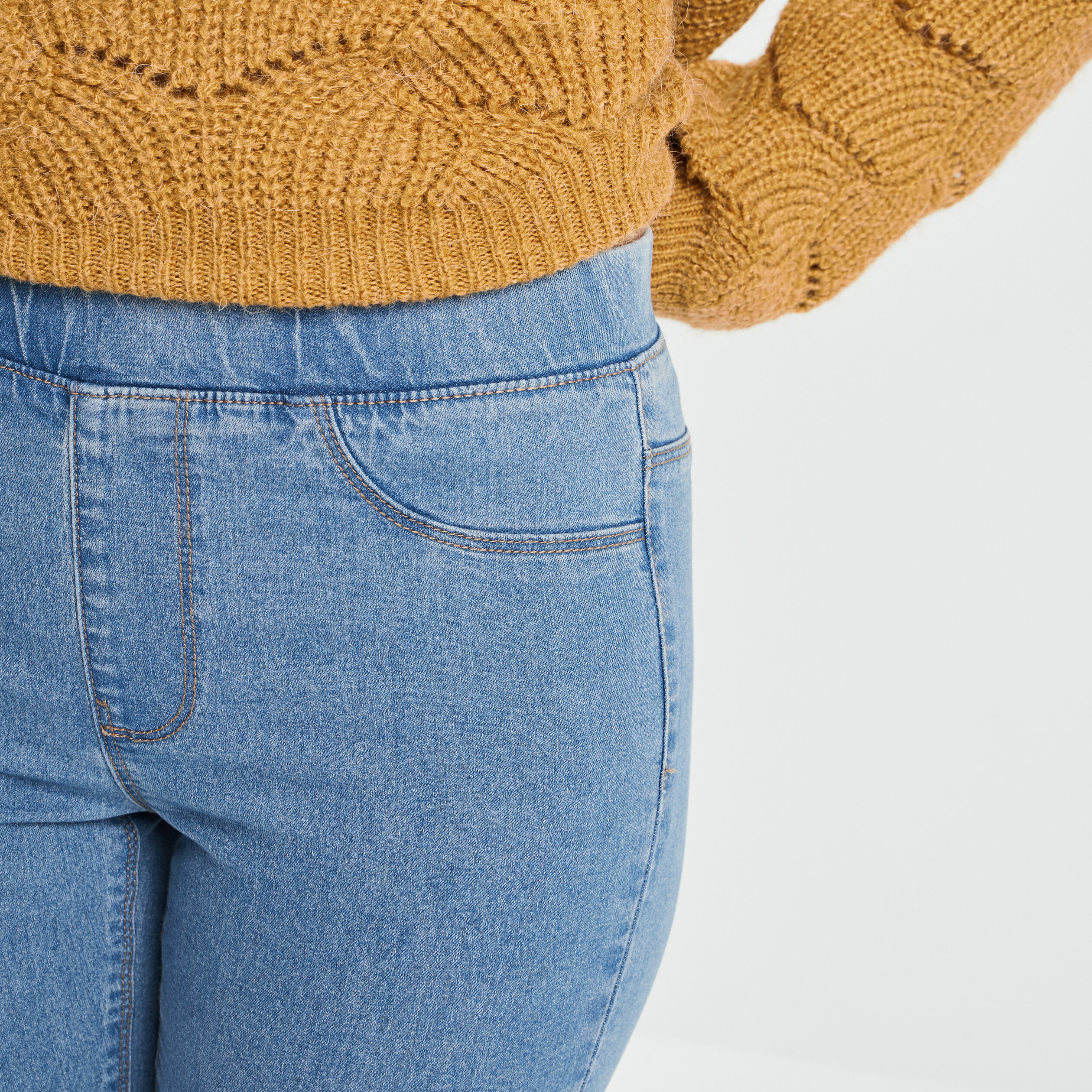 Jegging taille standard denim stone femme