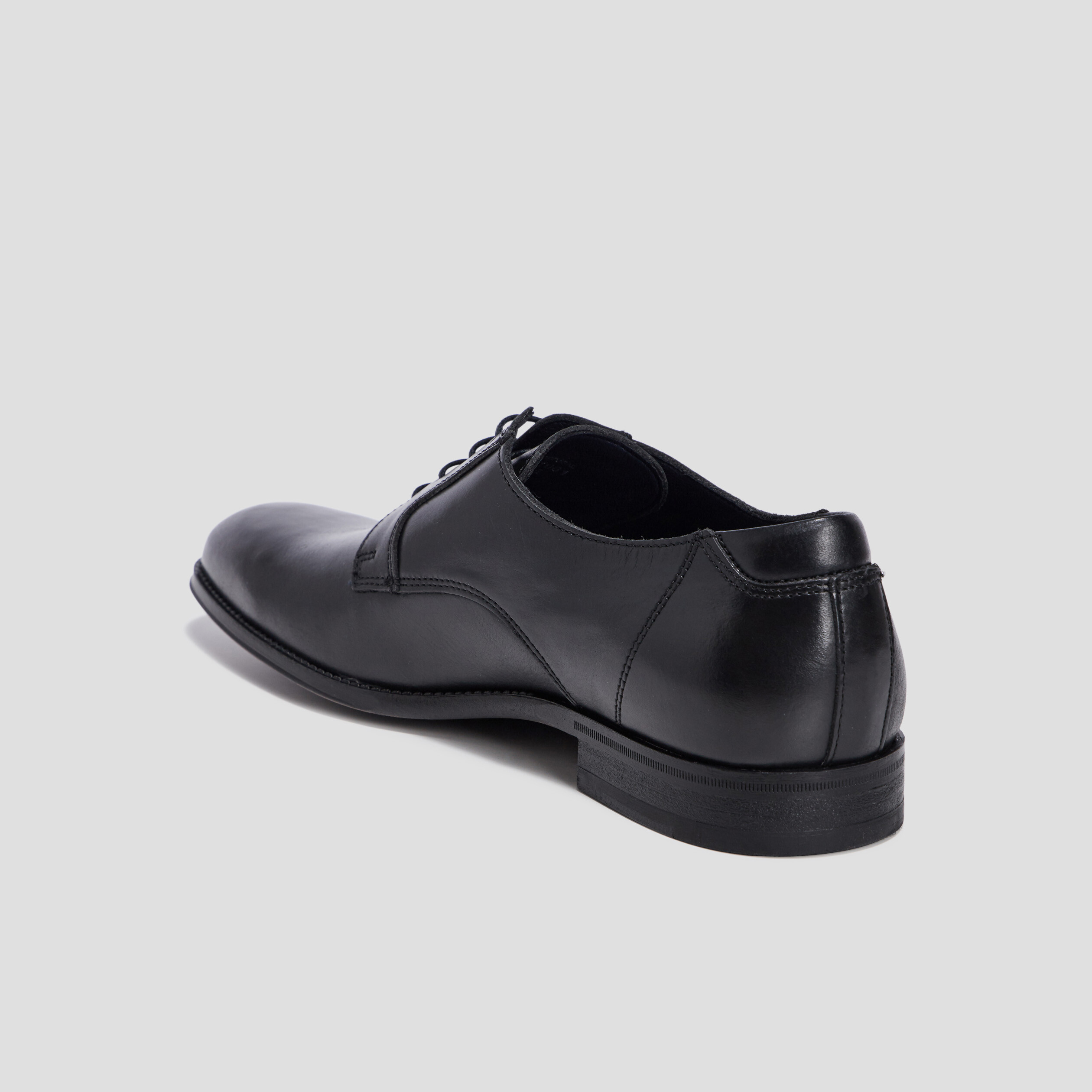 Derbies lacets en cuir noir homme