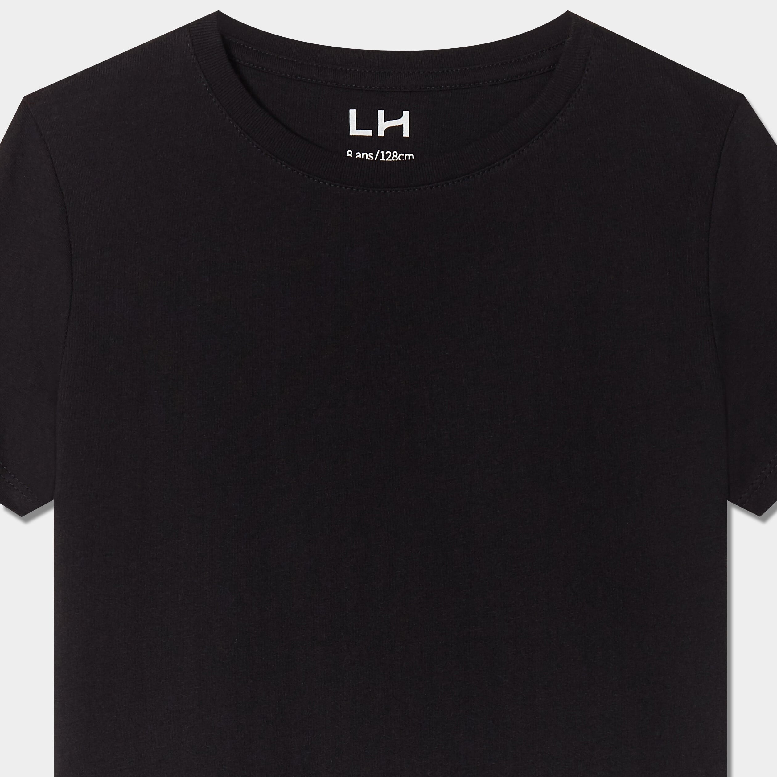 T-shirt manches courtes noir gar&ccedil;on