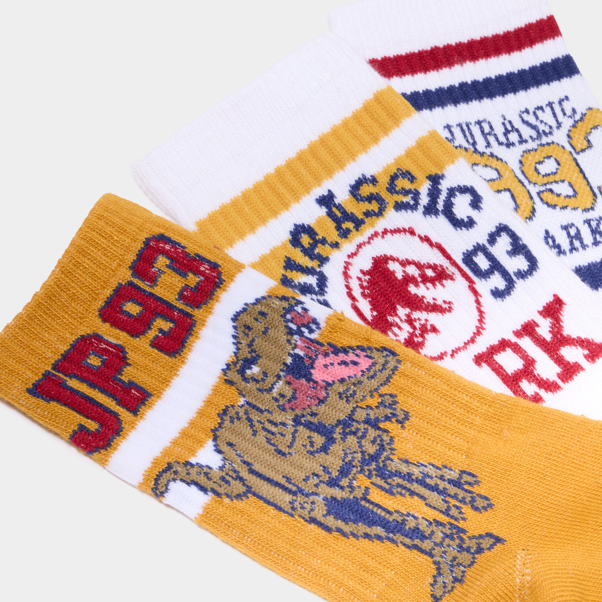 Pack De 3 Chaussettes Jurassic Park Pour Garçons - Motifs Dinosaures Fun Et Confortables