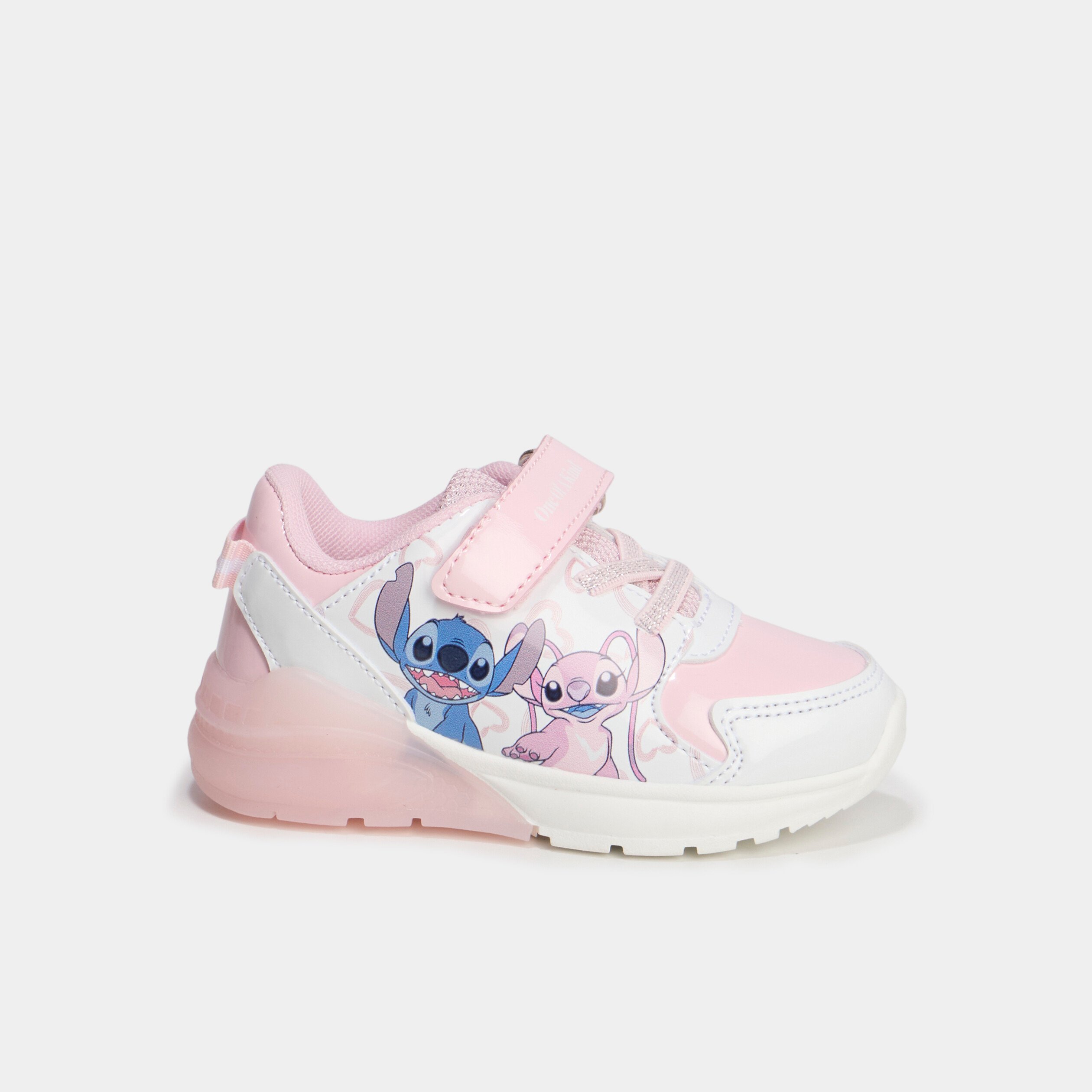 Baskets running lumineuses Stitch rose bébé fille