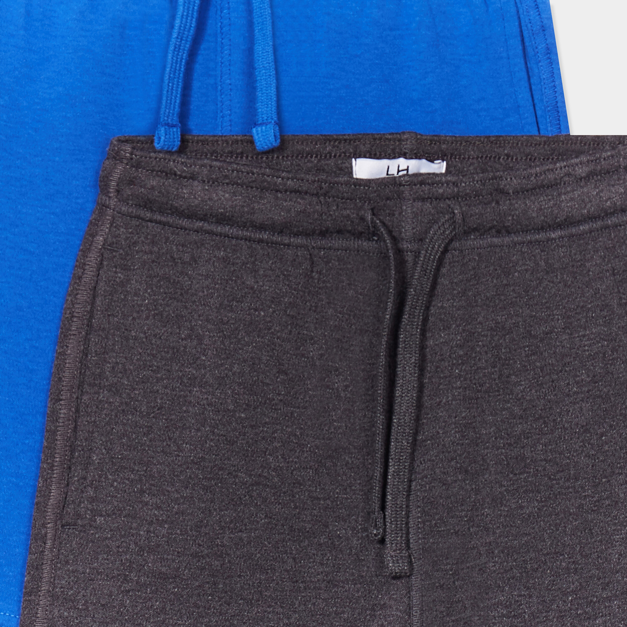 lot 2 shorts de jogging a coulisse bleu garcon Lot 2 shorts de jogging à coulisse bleu garçon
