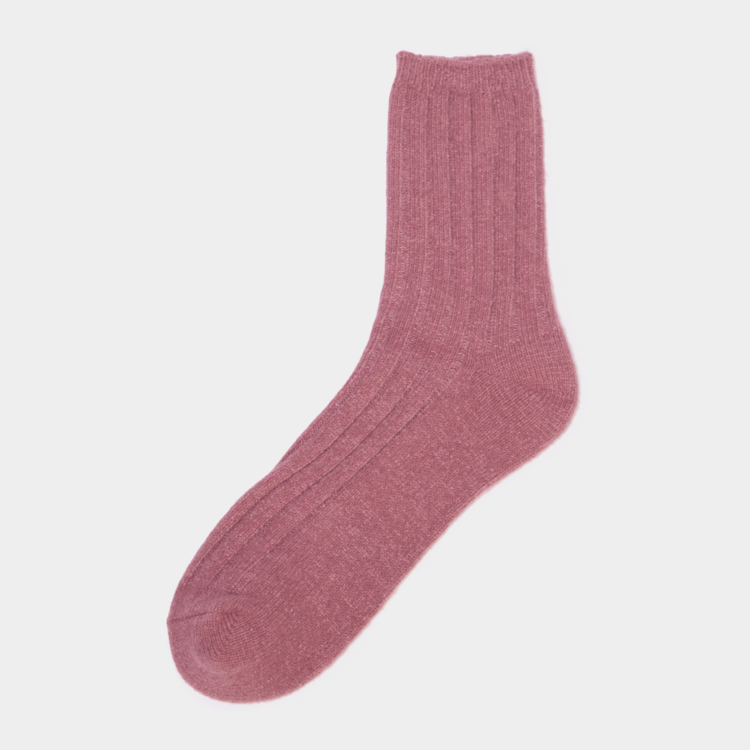 Lot 2 paires chaussettes tricot&eacute;es bordeaux femme