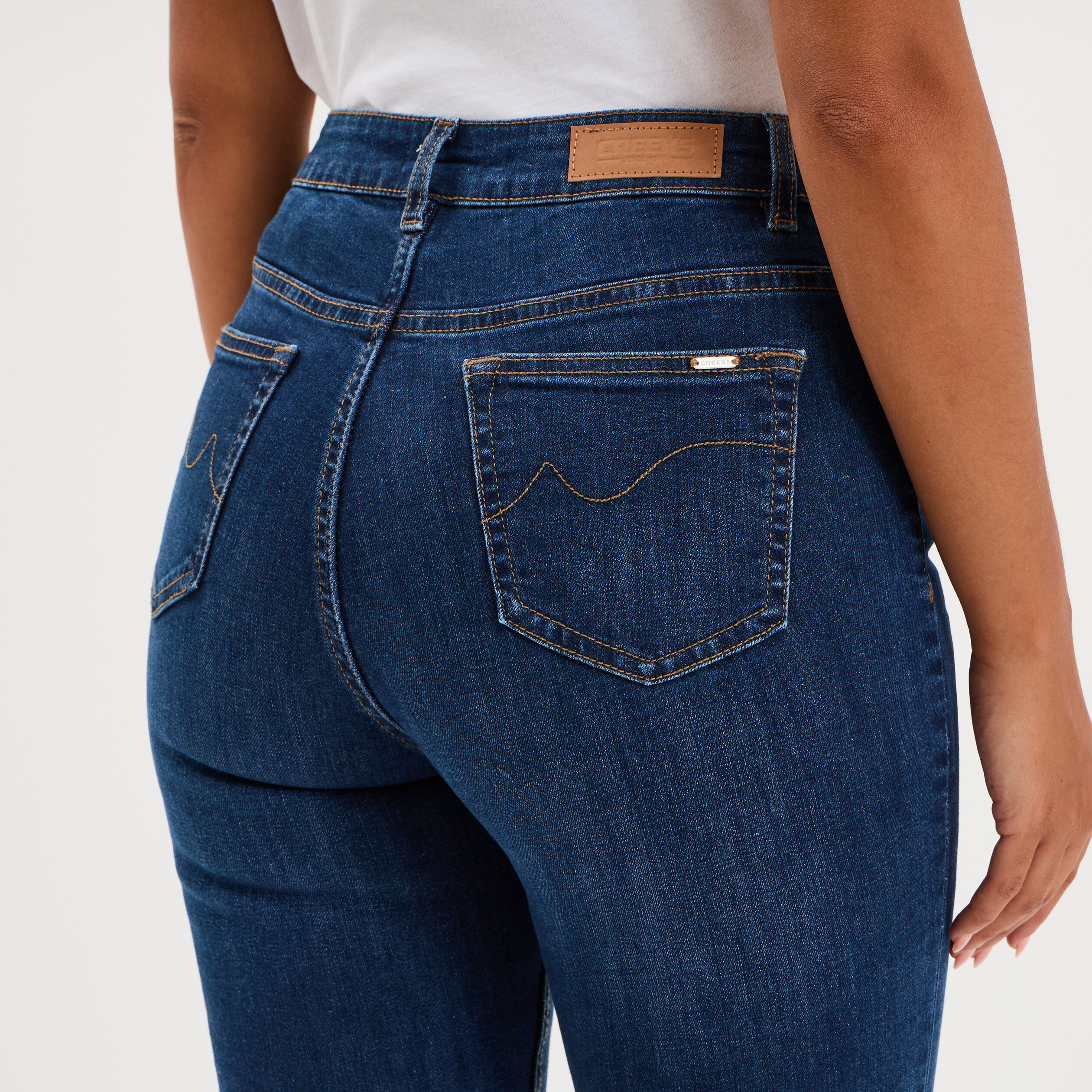 Jeans flare 5 poches denim stone femme
