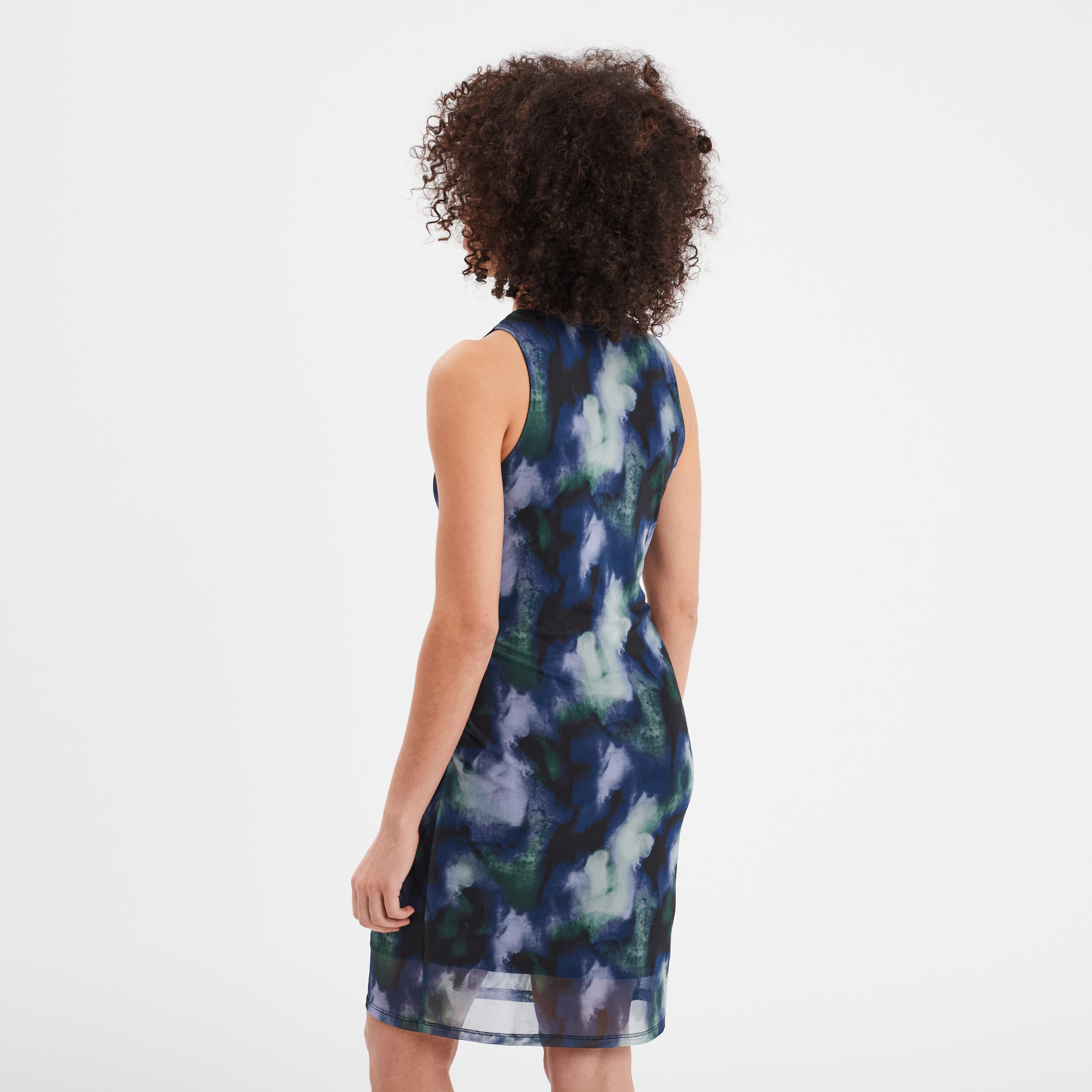 Robe courte sans manches Liberto violet femme