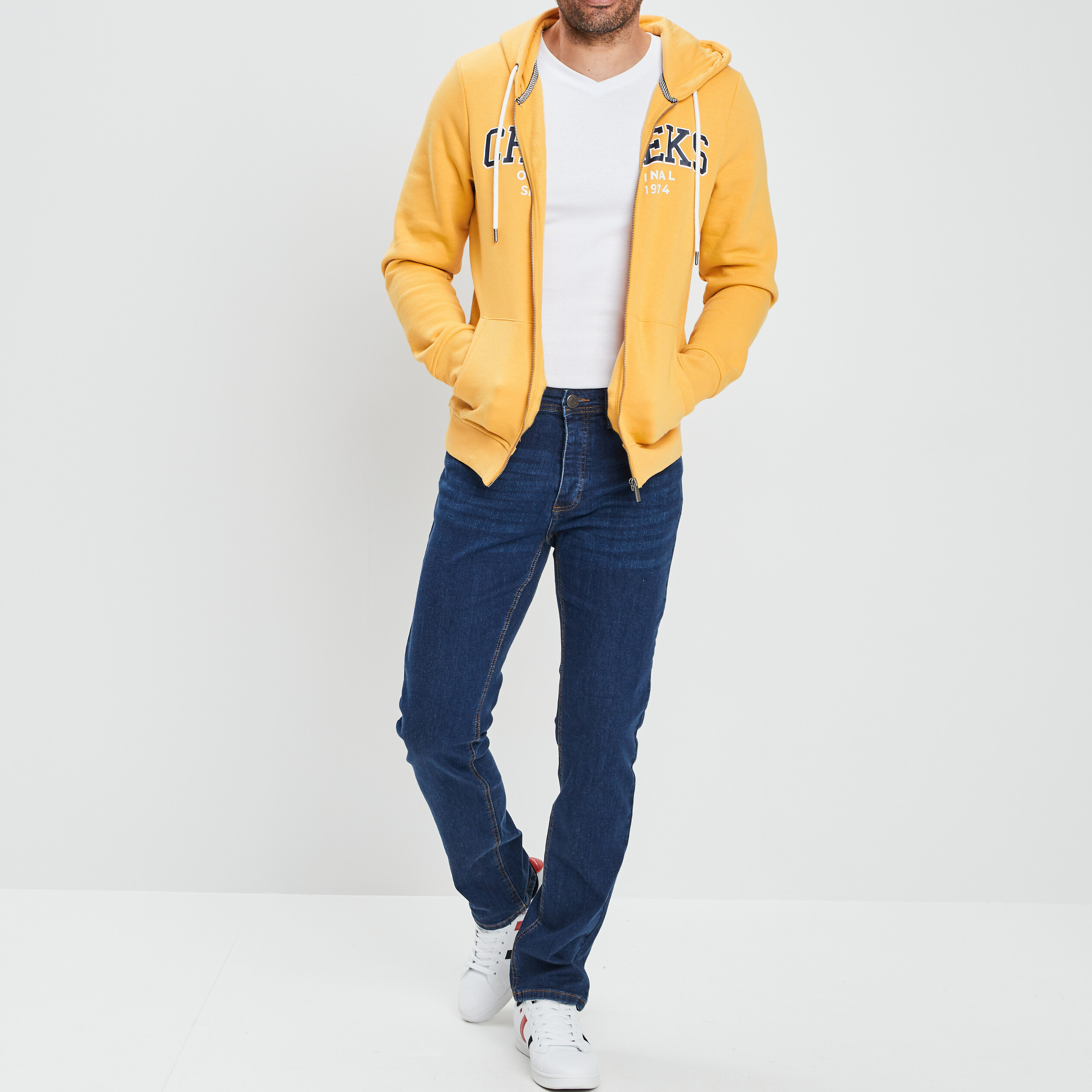 jeans straight taille standard denim brut homme Jeans straight taille standard denim brut homme