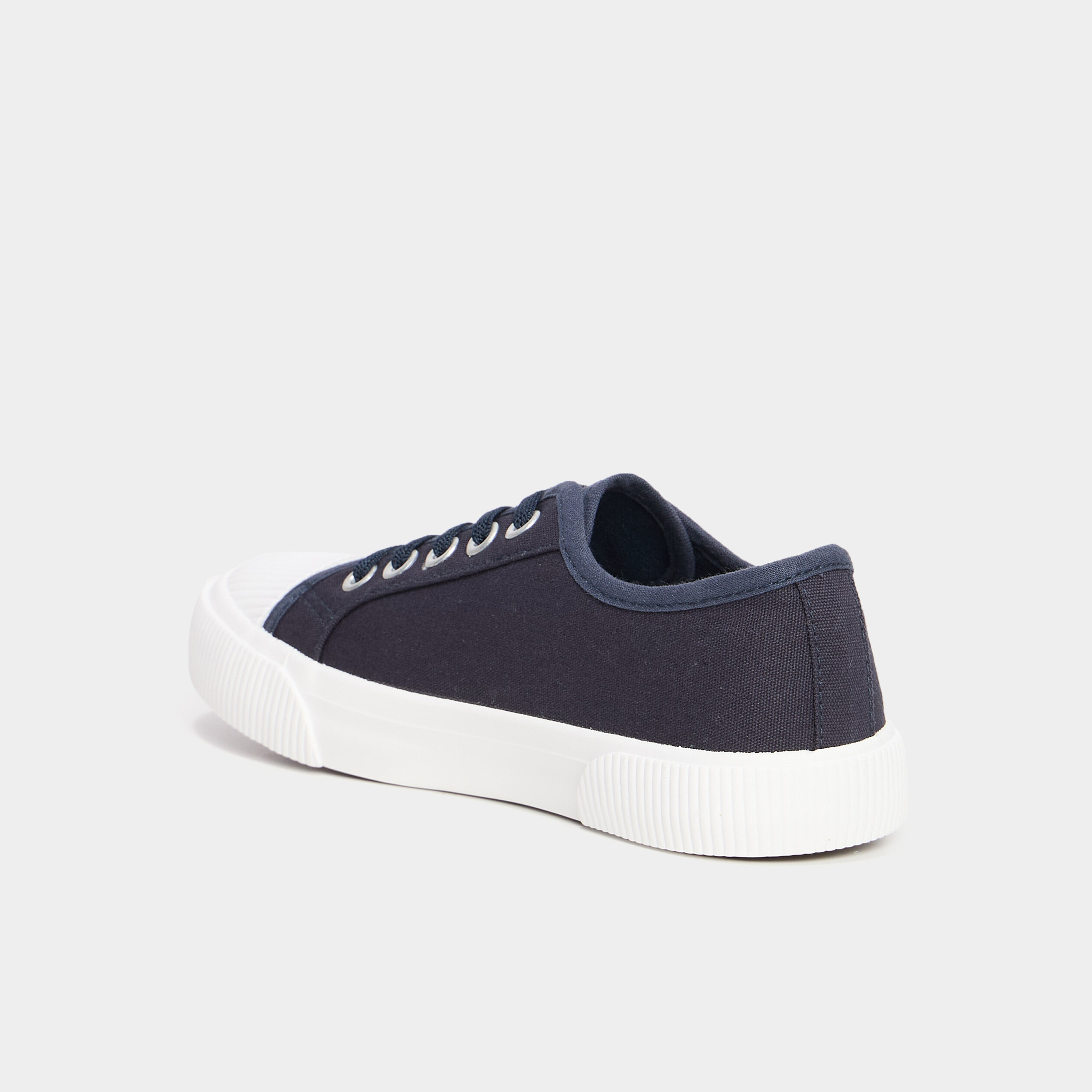 Tennis basses en toile bleu marine gar&ccedil;on