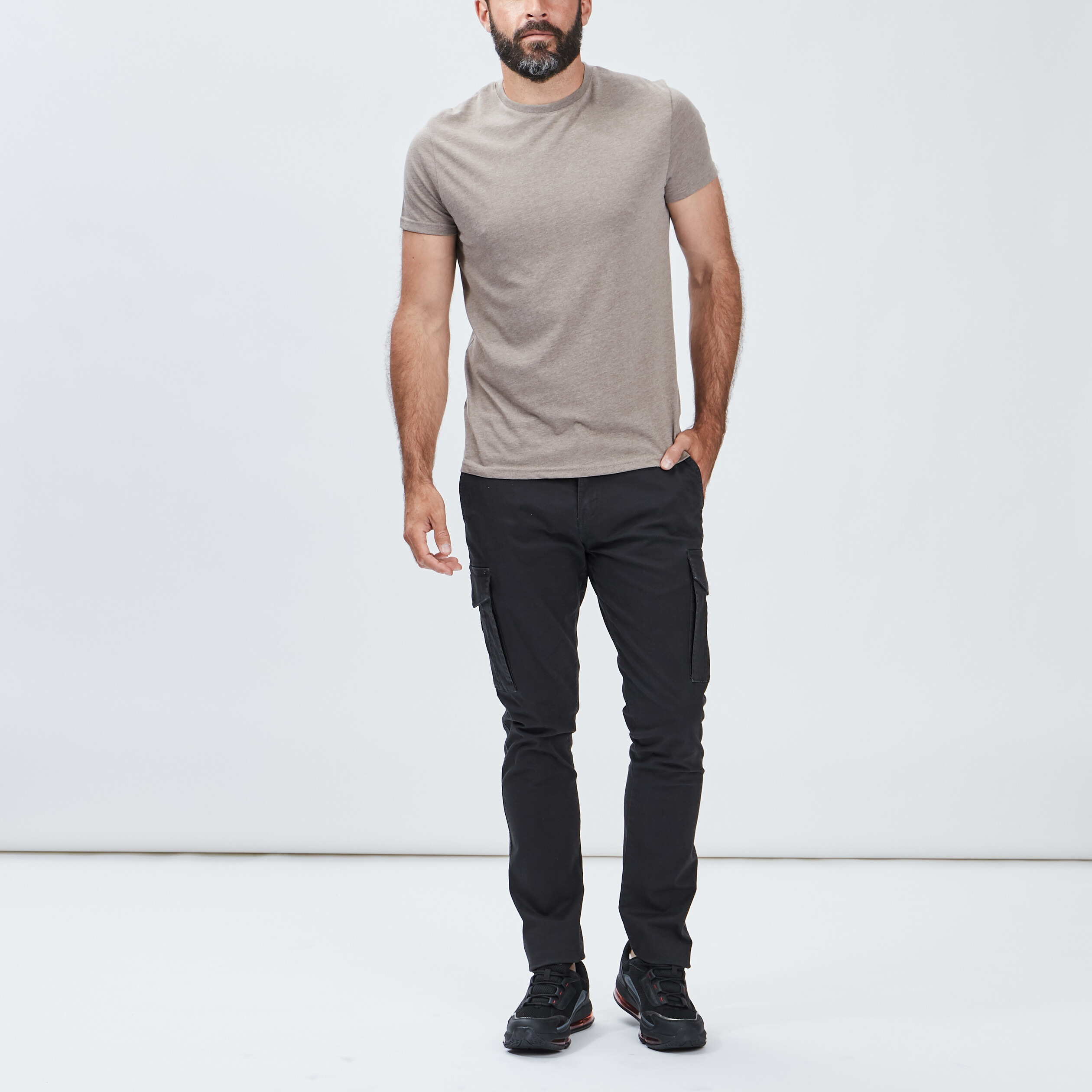 Pantalon battle gris fonc&eacute; homme