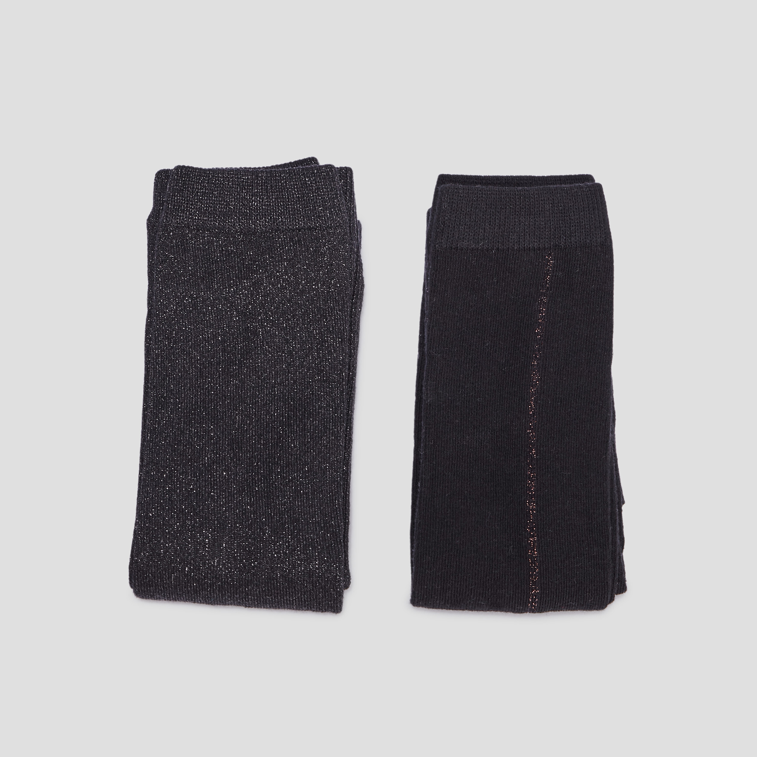 Lot 2 leggings noir fille