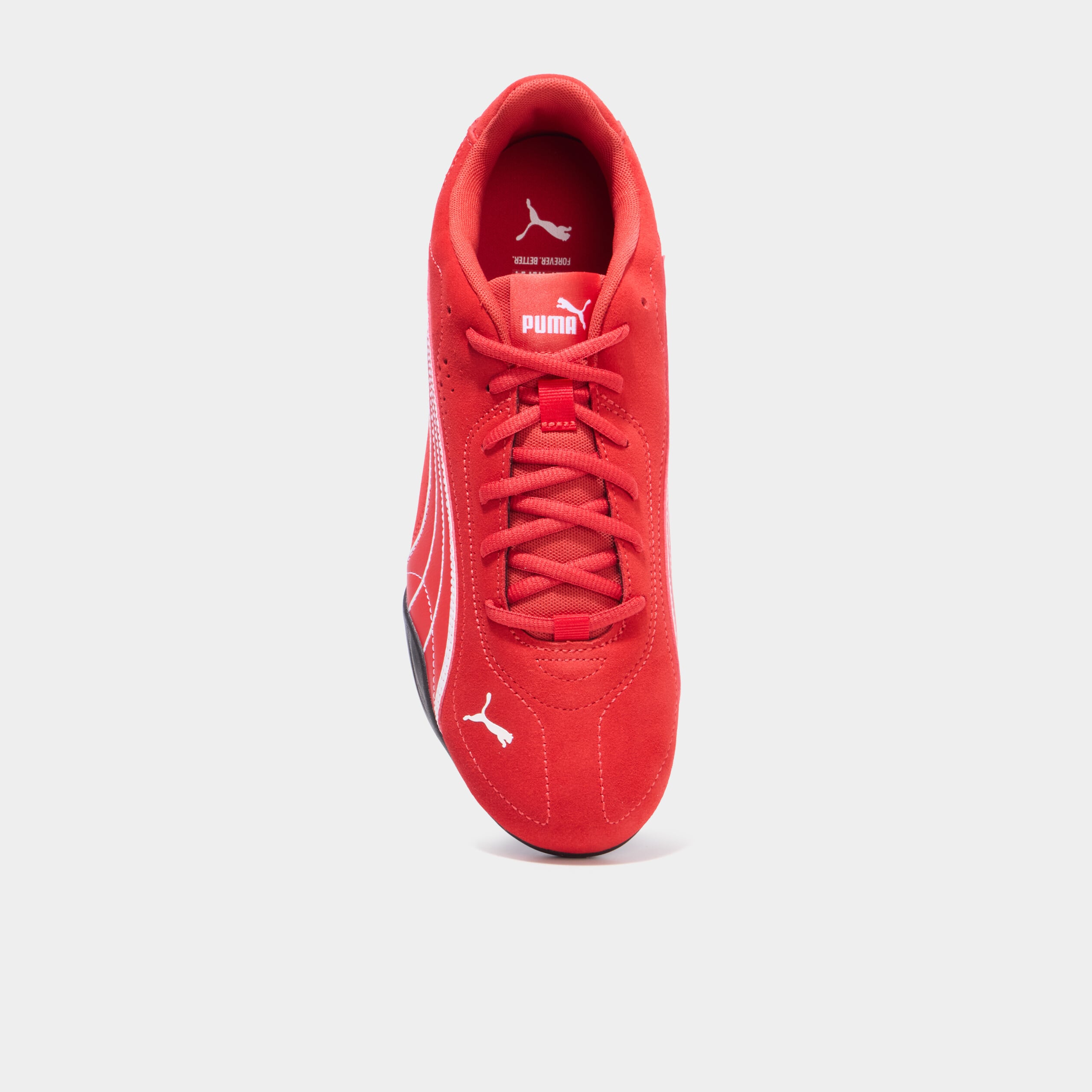 Baskets running en cuir Puma Catch SD rouge homme