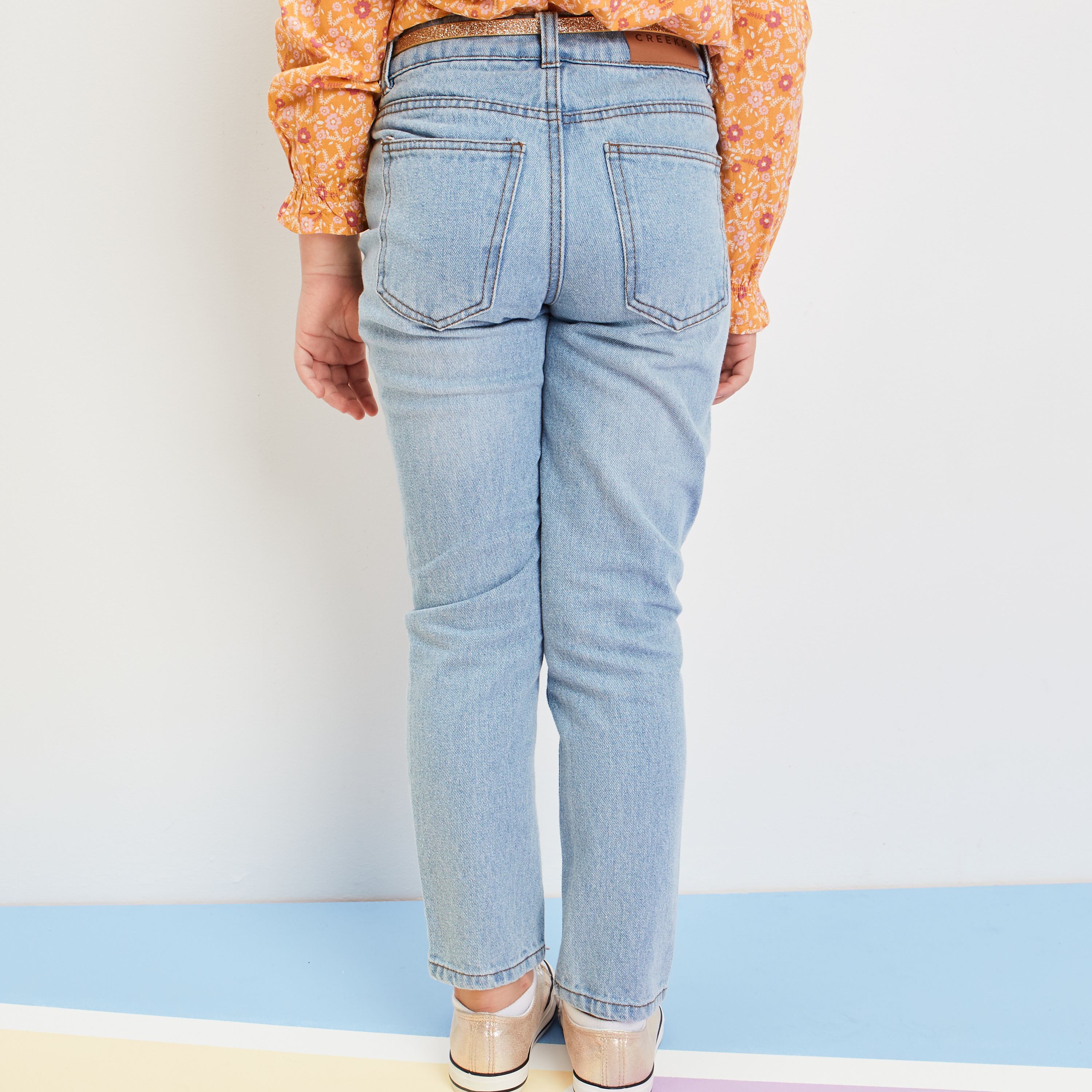 Jean fille hotsell taille haute