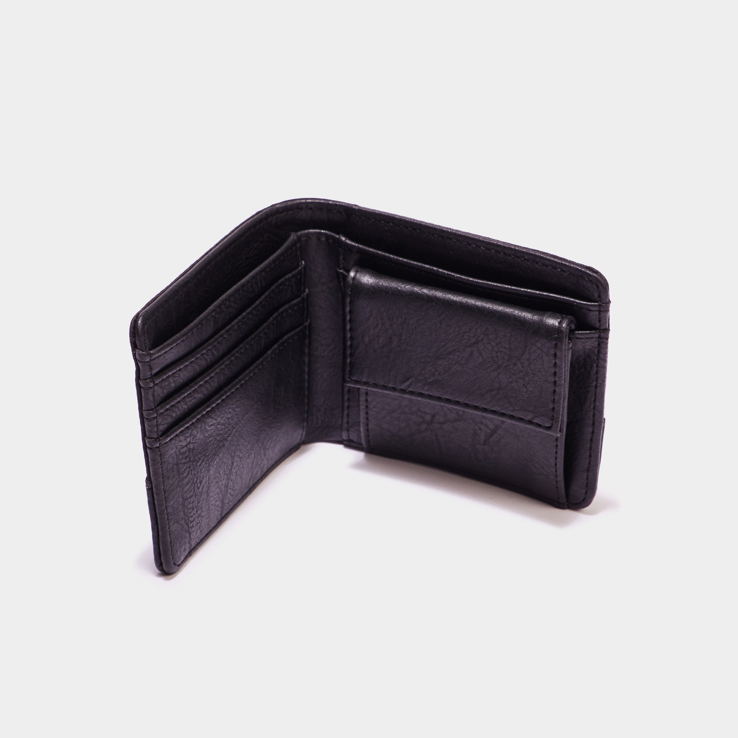 portefeuille bi matiere noir homme Portefeuille bi-matière noir homme