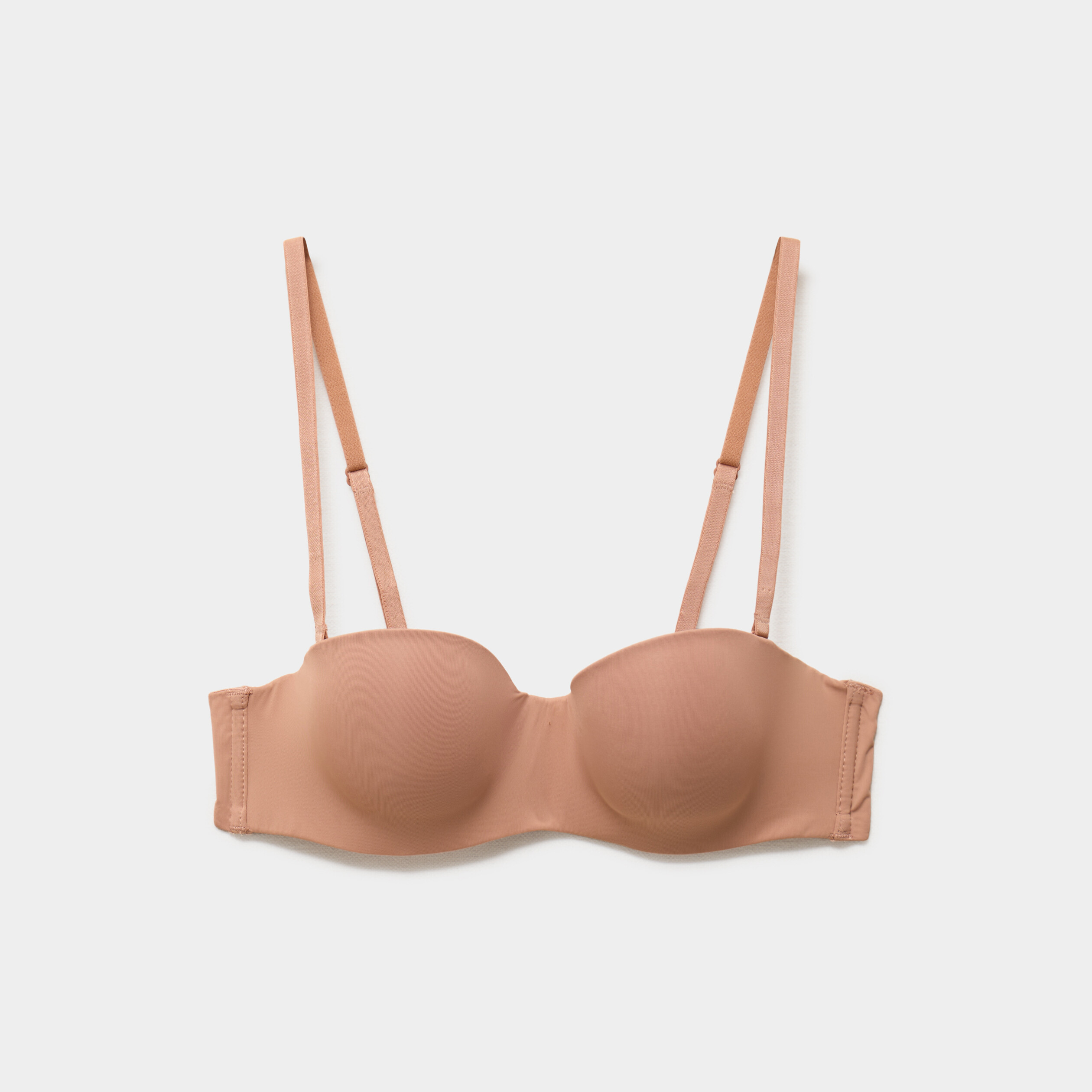 Soutien-gorge bandeau microfibre vieux rose femme