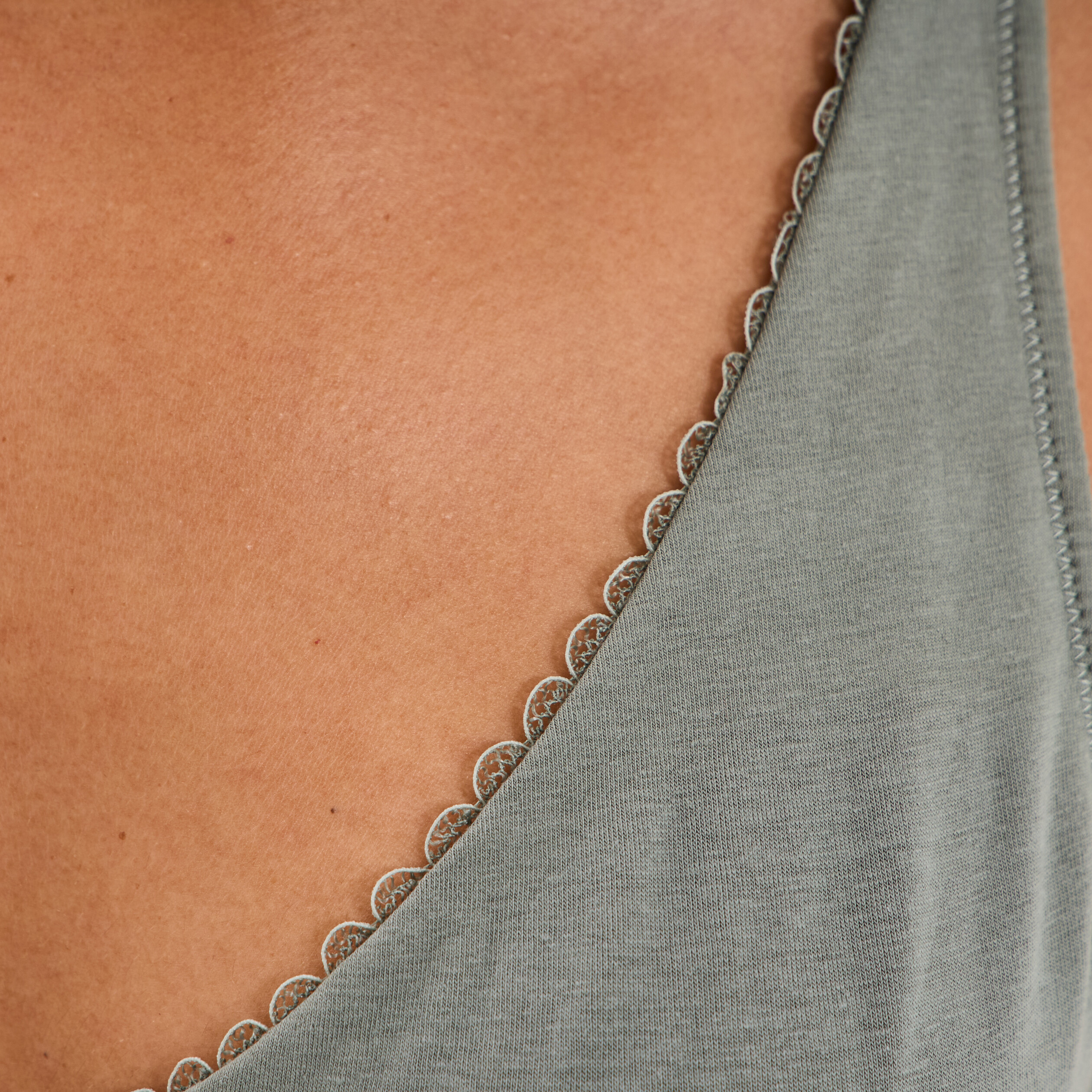Soutien-gorge foulard coton majoritaire vert clair femme