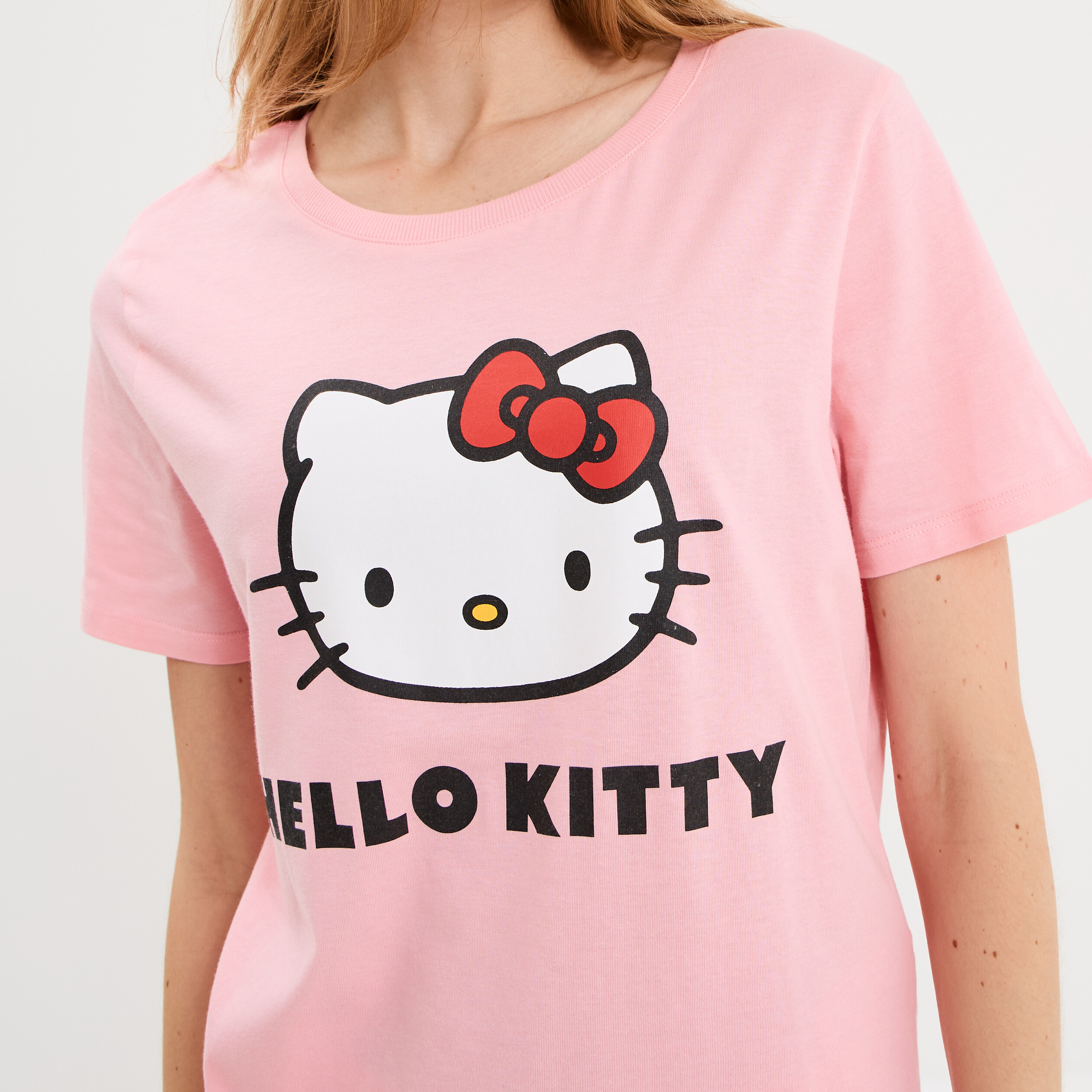 Ensemble pyjama coton Hello Kitty rose femme