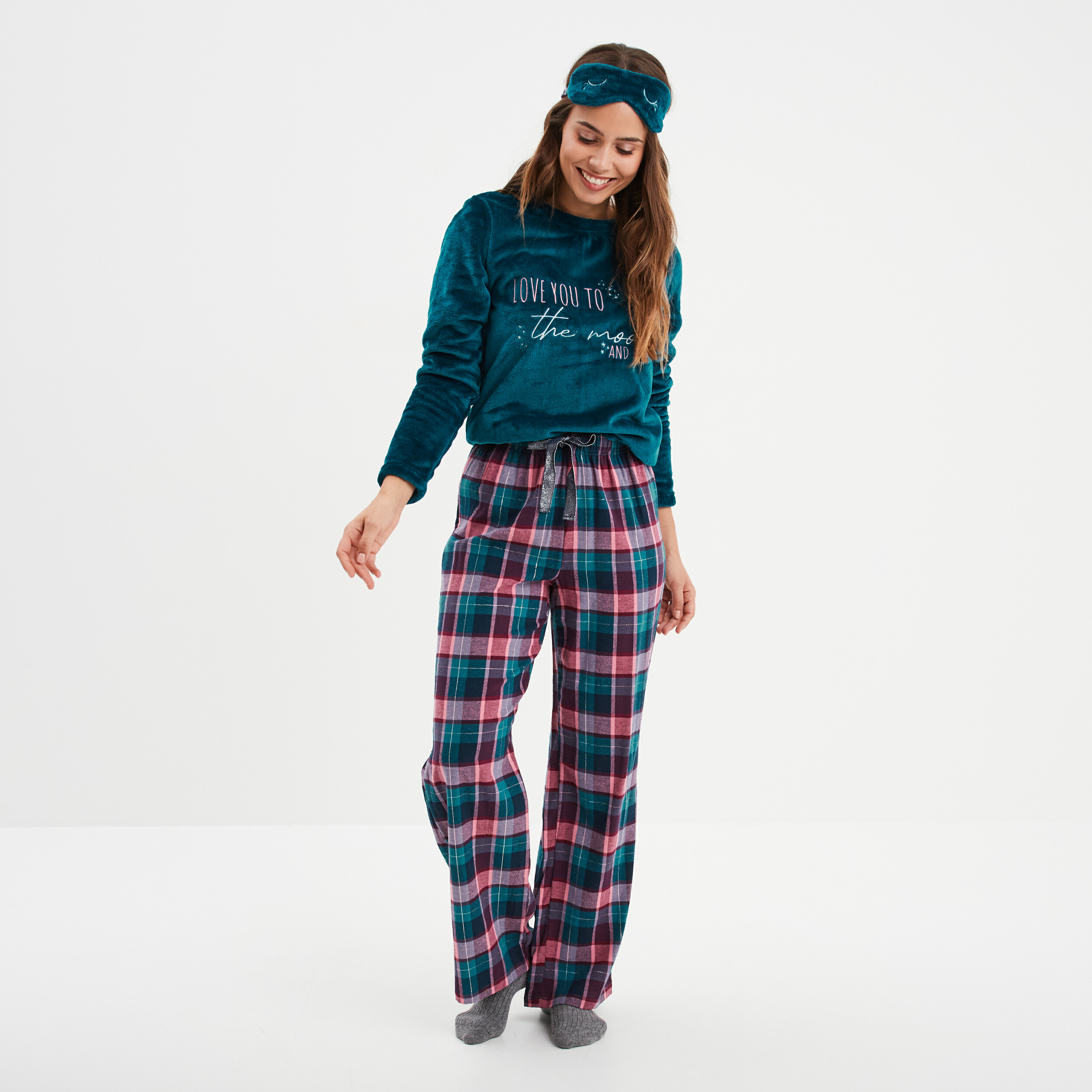 Pyjama 3 Pièces Femme En Polaire - Ensemble Décontracté Chic Pour La Maison