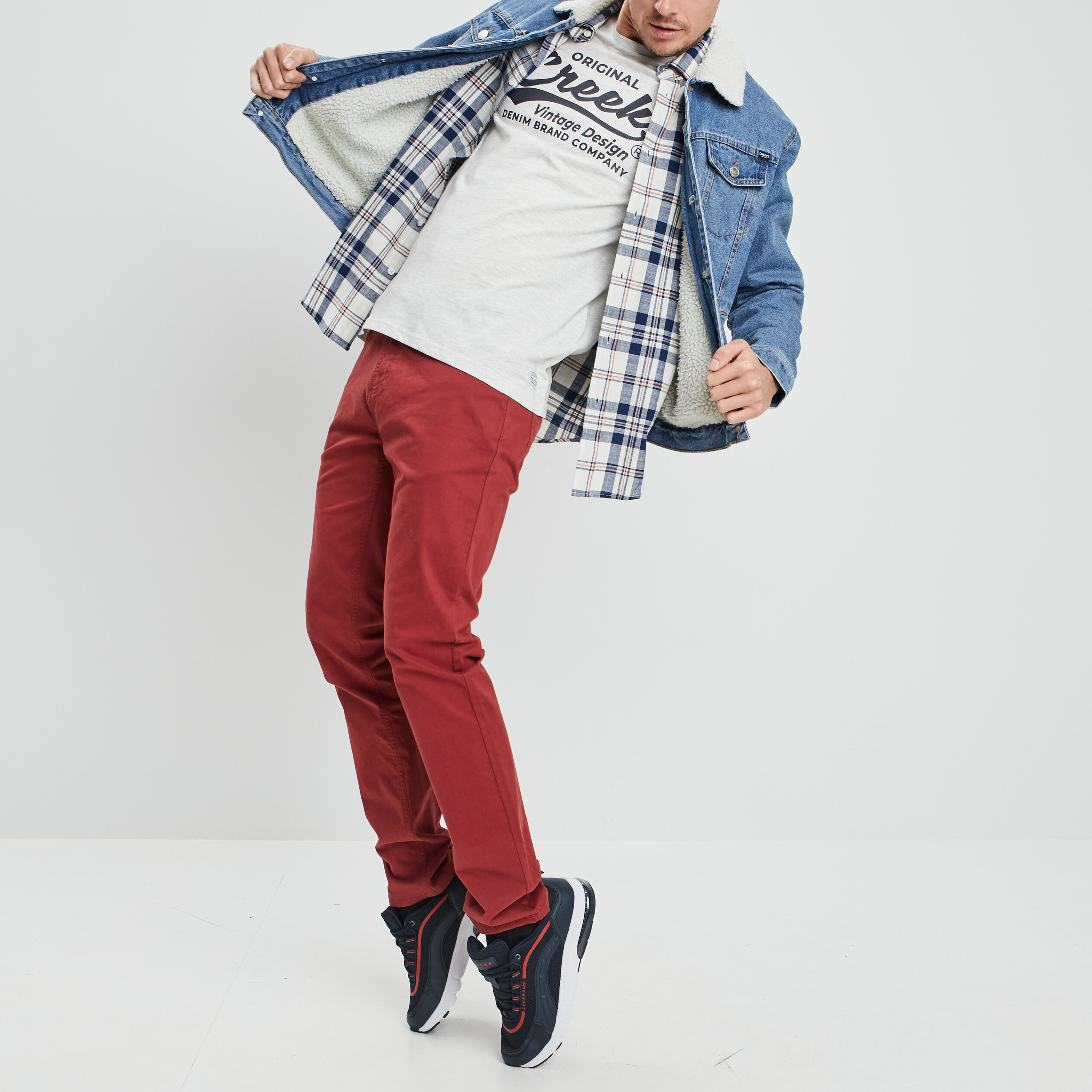 chemise manches longues a carreaux bleu homme Chemise manches longues à carreaux bleu homme