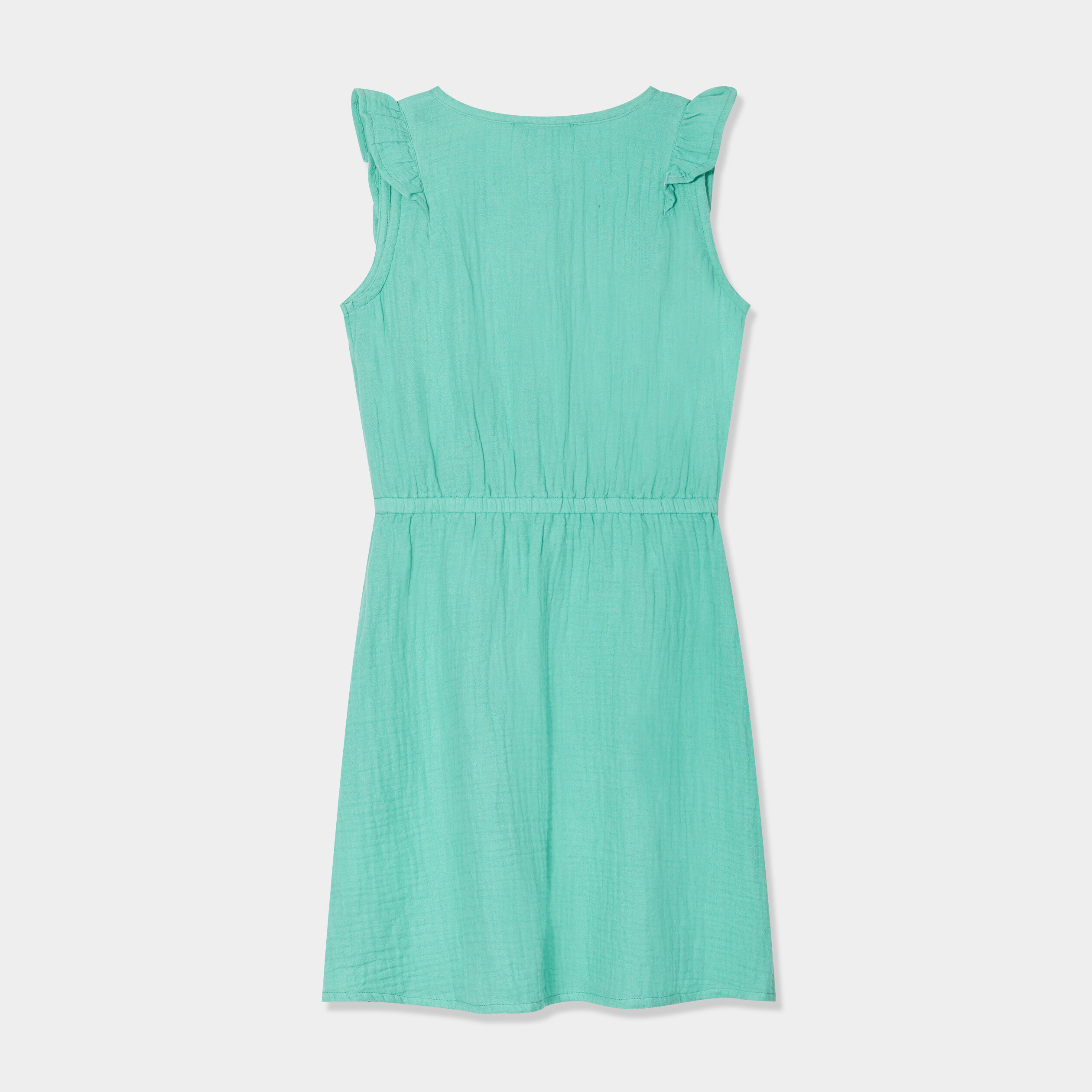 robe avec volants et boutons creeks vert menthe fille Robe avec volants et boutons Creeks vert menthe fille