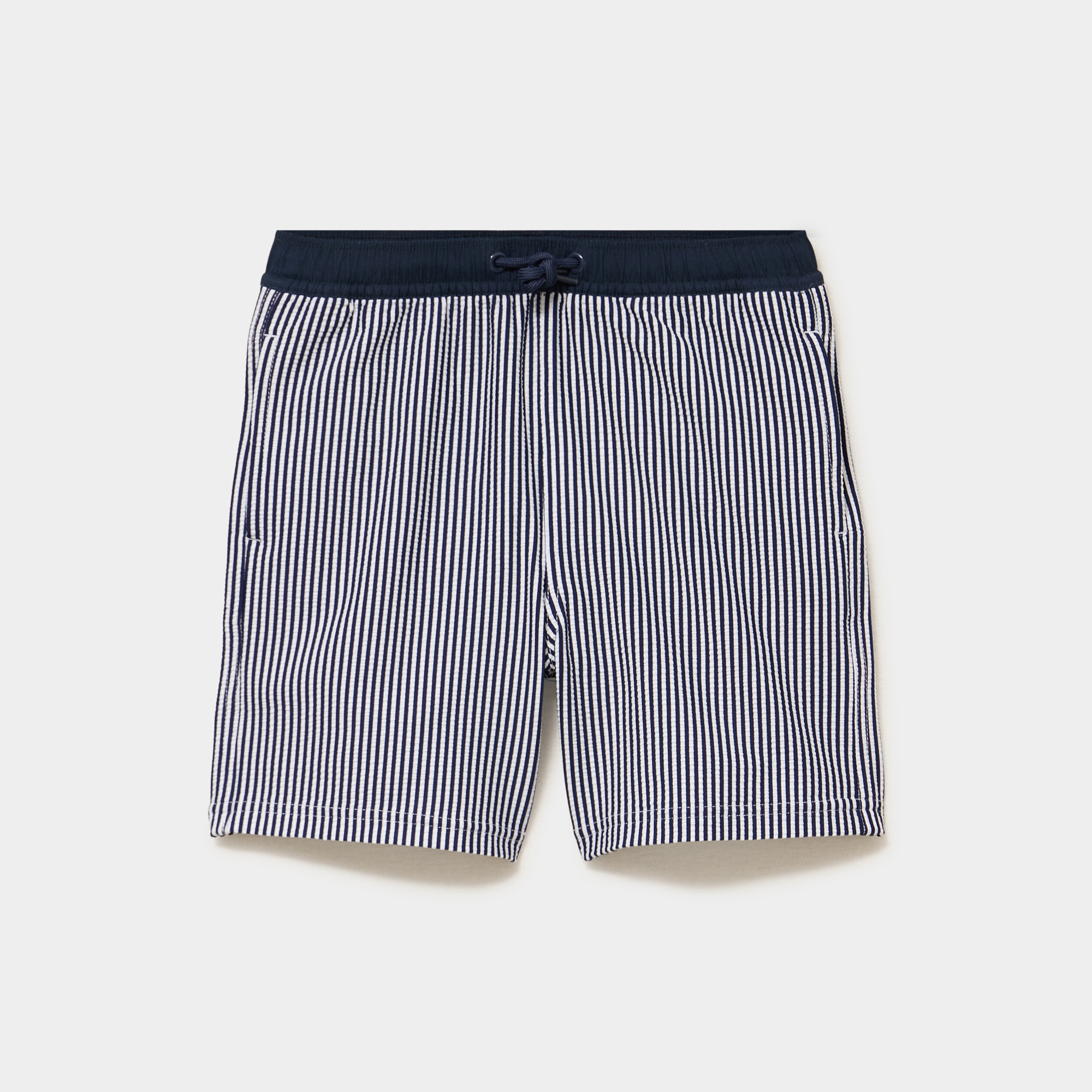 Short de bain taille &eacute;lastiqu&eacute;e bleu marine gar&ccedil;on