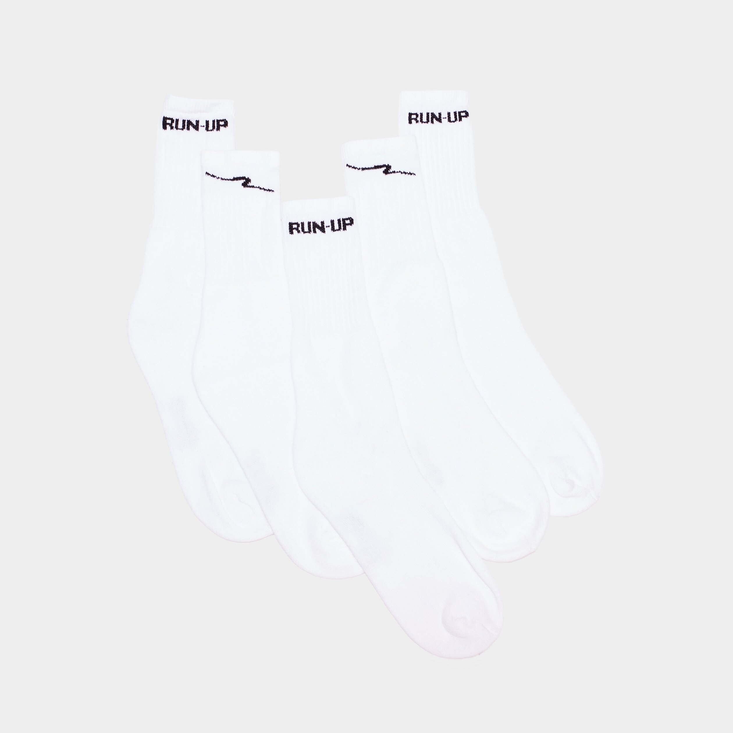 lot 5 paires chaussettes sport run up blanc homme Lot 5 paires chaussettes sport Run-Up blanc homme