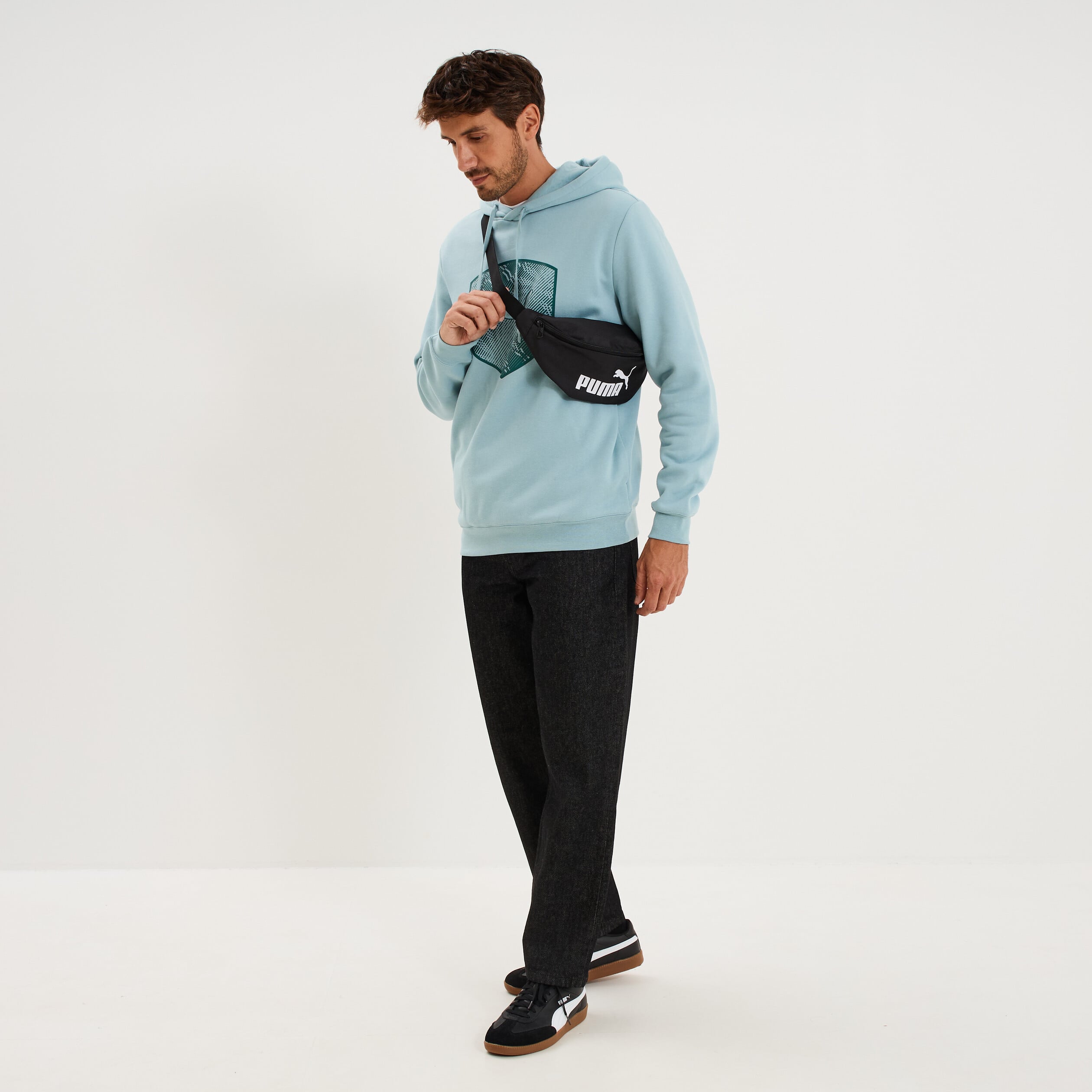 Sweat hoodie &agrave; capuche Puma vert &eacute;meraude homme