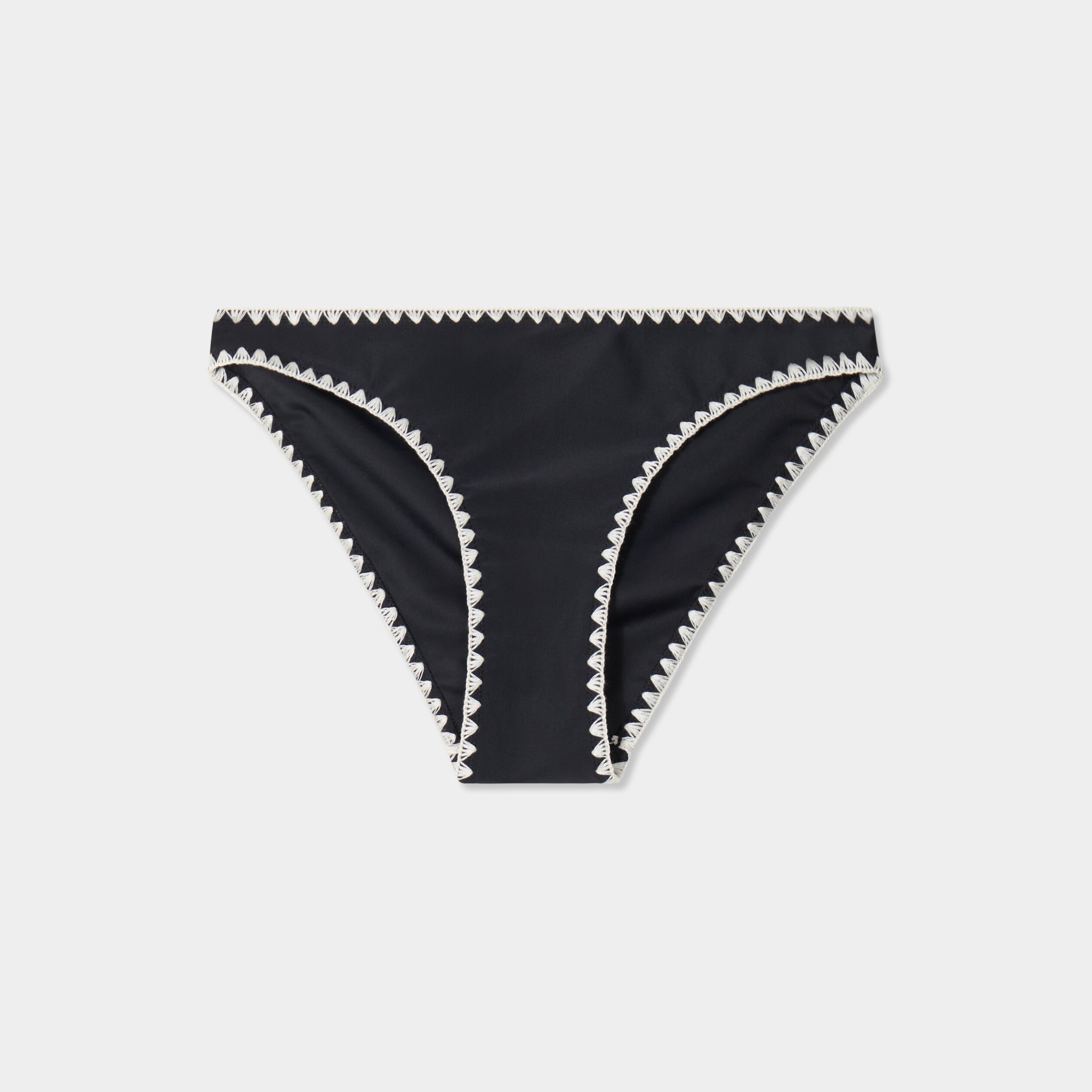 Bas de maillot de bain noir femme