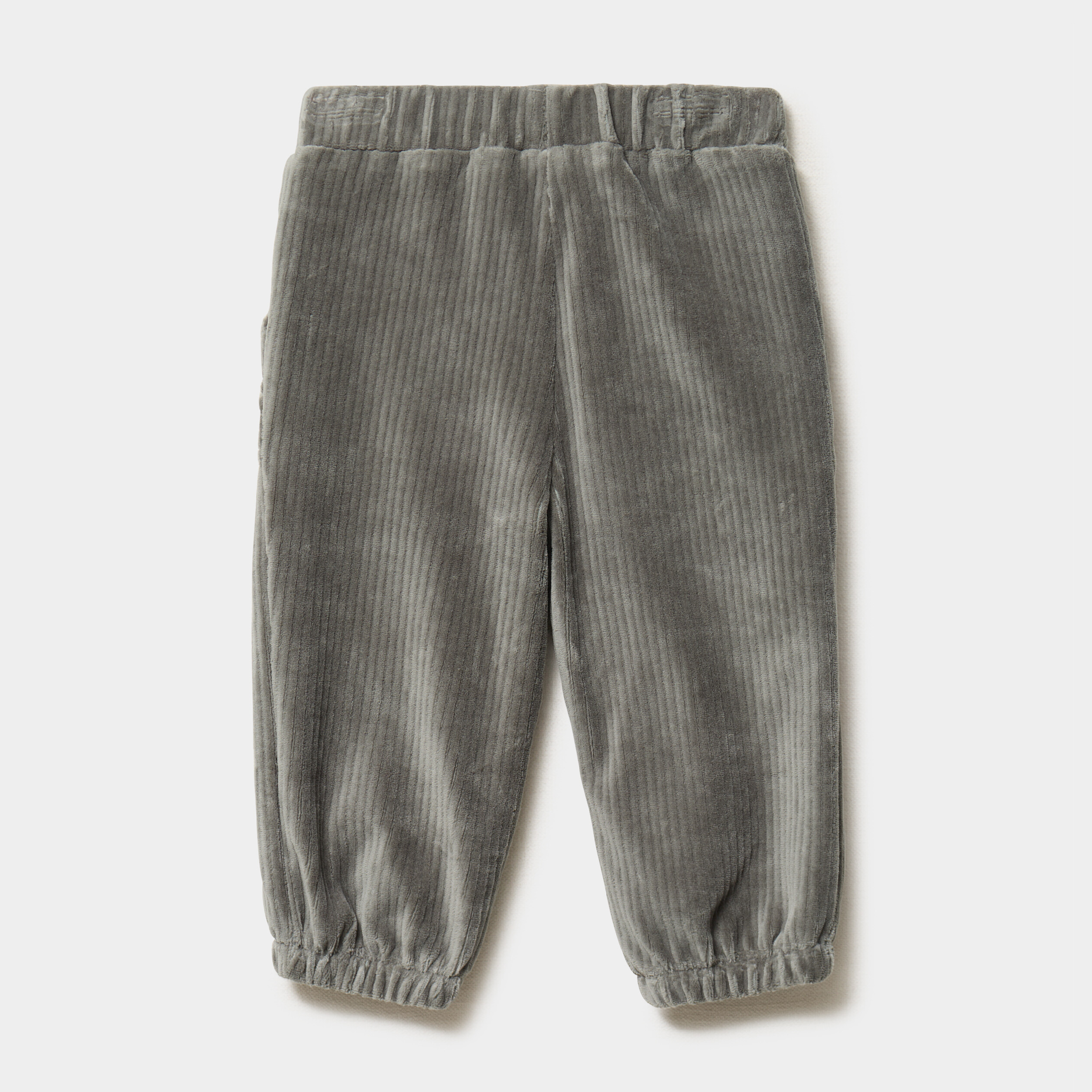 Pantalon effet velours c&ocirc;tel&eacute; vert kaki b&eacute;b&eacute; gar&ccedil;on