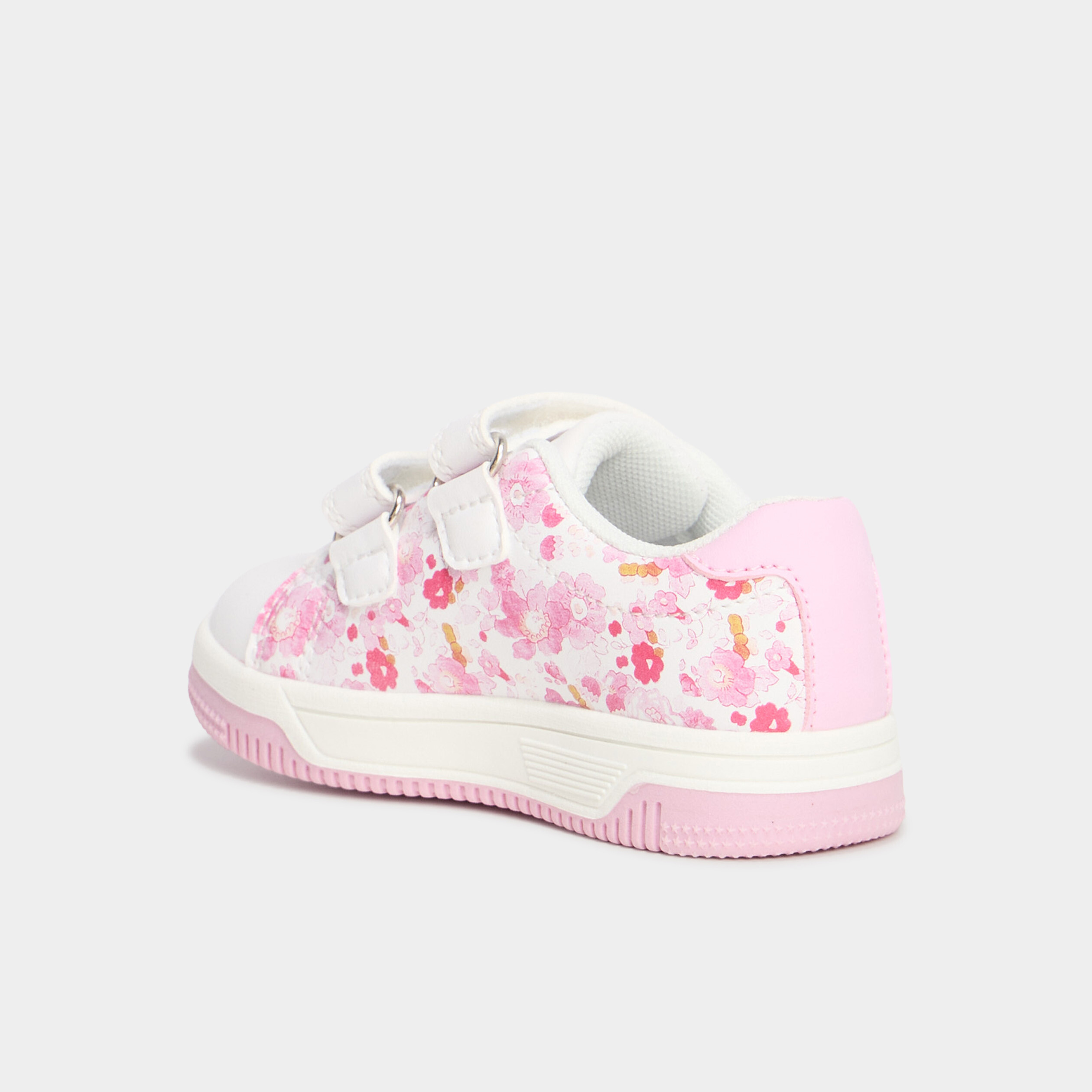 Tennis basses &agrave; scratchs multicolore b&eacute;b&eacute; fille