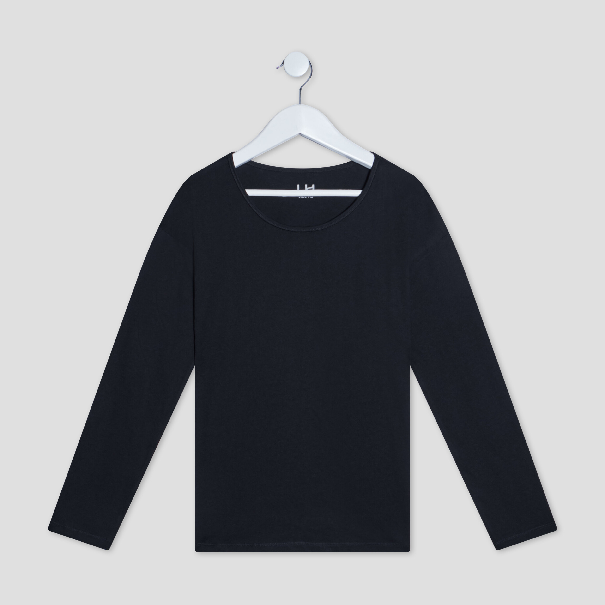 t shirt manches longues noir femme T-shirt manches longues noir femme