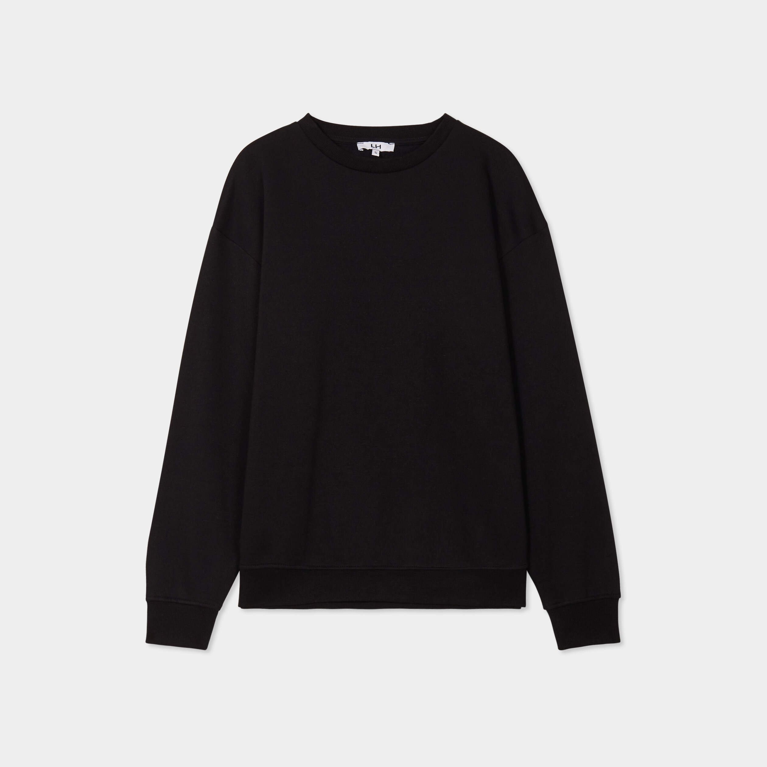 sweat col rond manches longues noir femme Sweat col rond manches longues noir femme