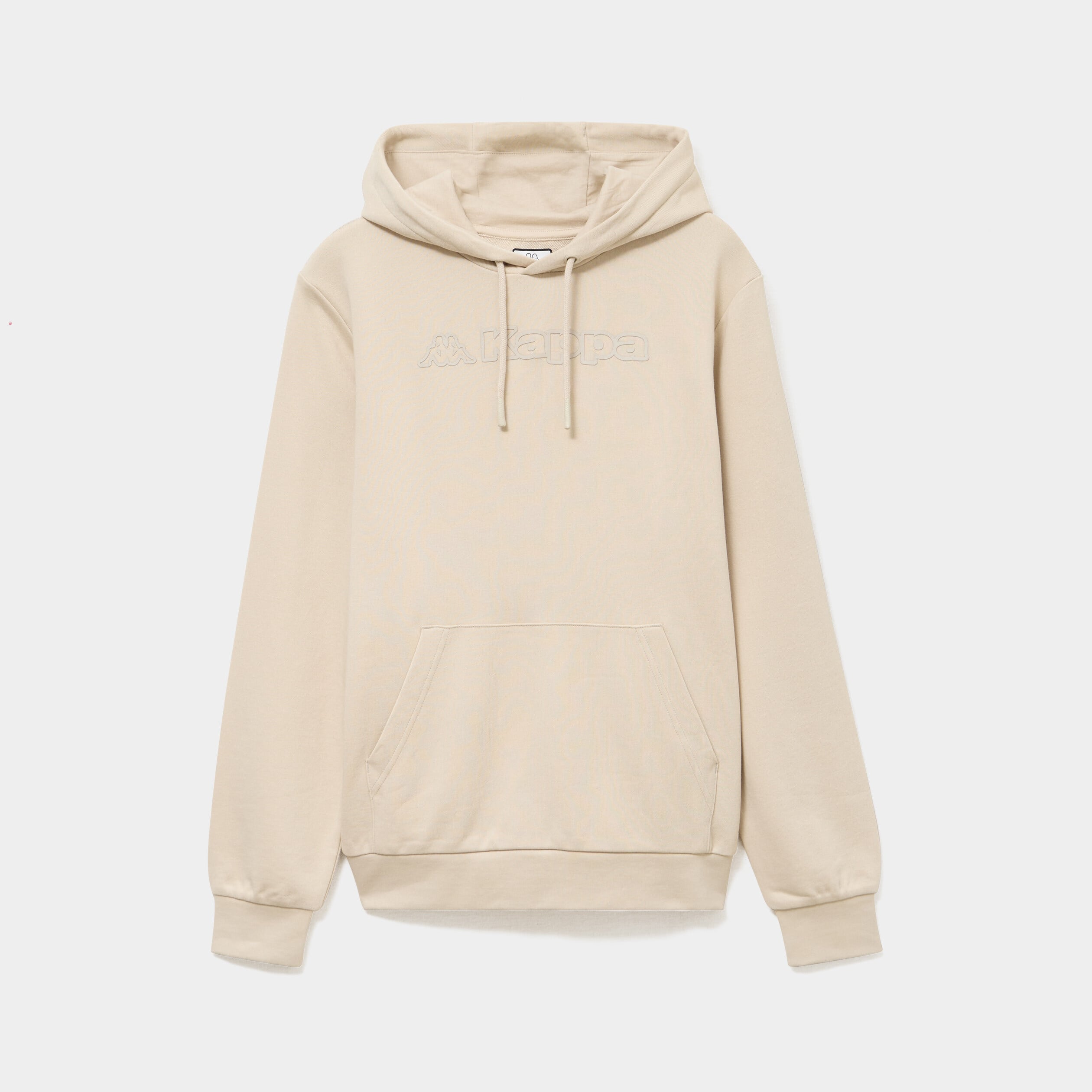 Sweat hoodie molleton &agrave; capuche Kappa ivoire homme