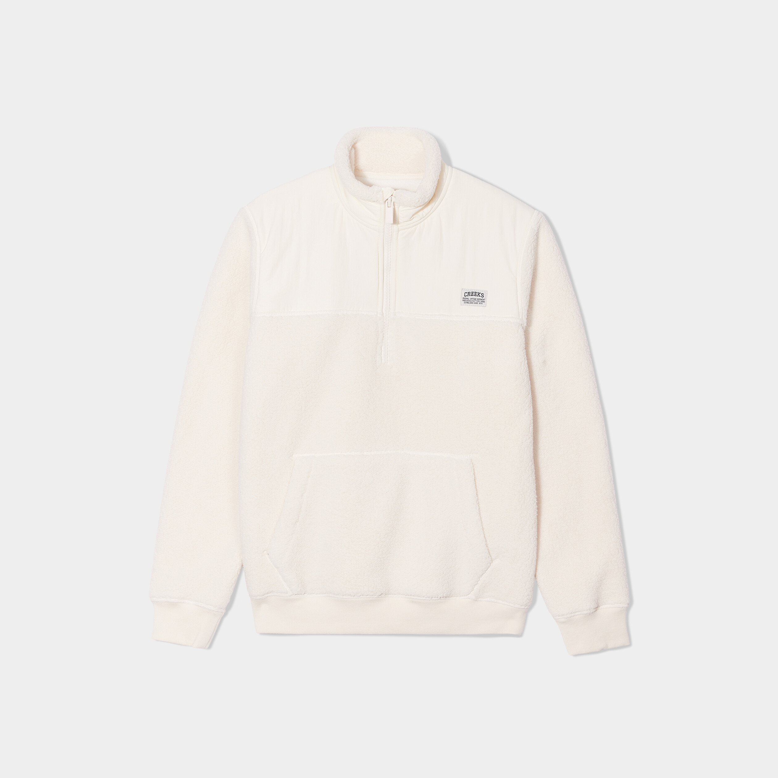 Sweat camionneur polaire Creeks blanc homme