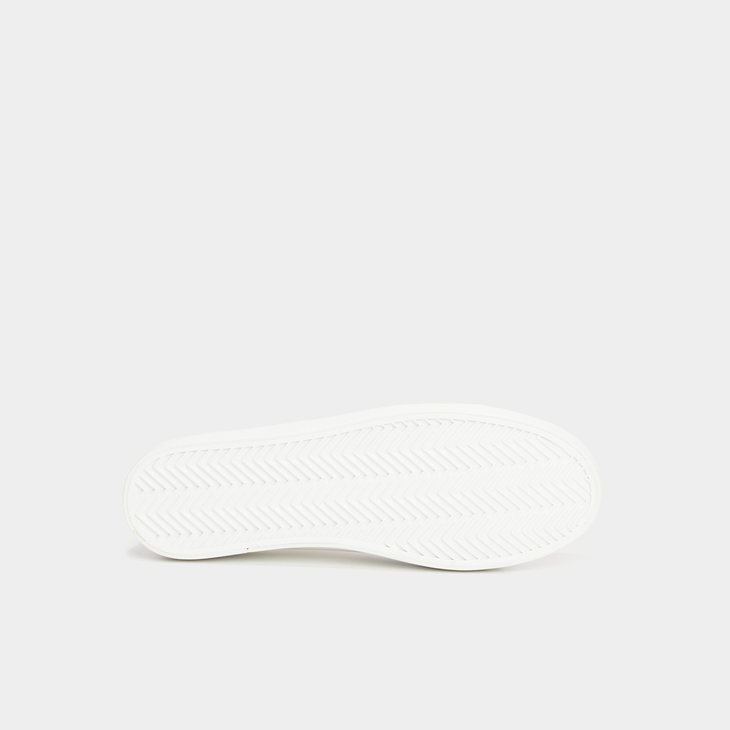 Tennis en toile basses &agrave; lacets blanc femme