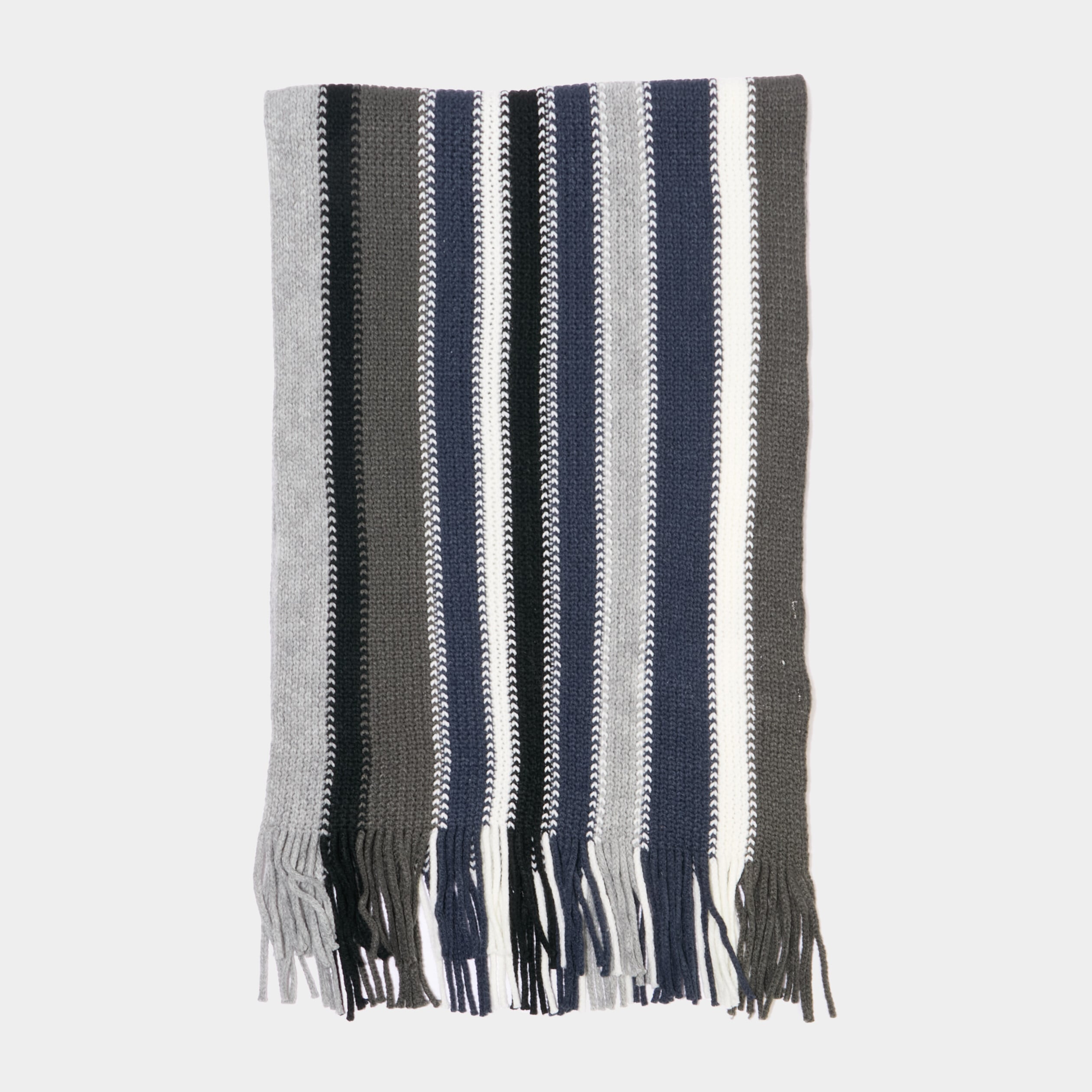 &Eacute;charpe &agrave; franges multicolore homme