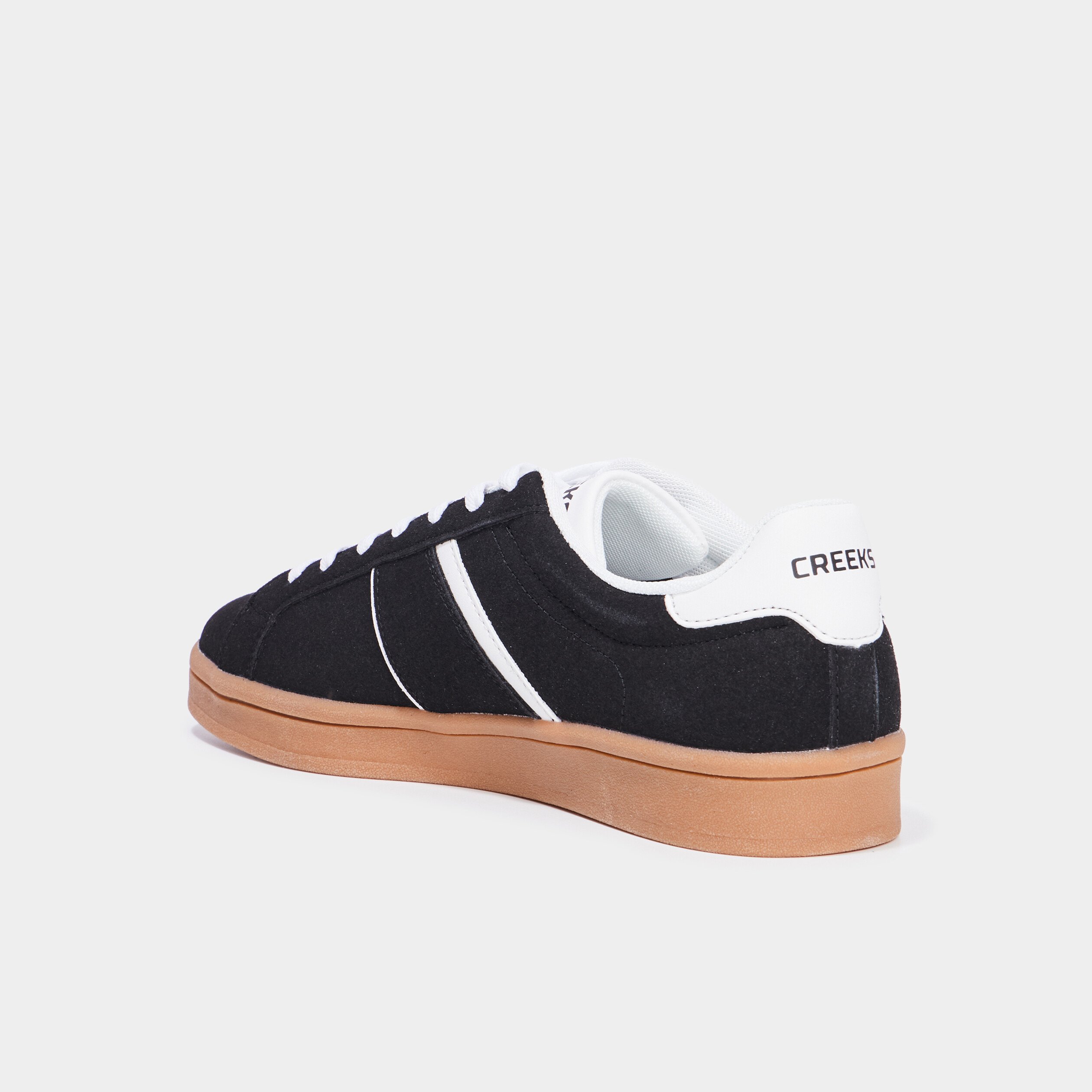 tennis basses a lacets effet daim noir homme Tennis basses à lacets effet daim noir homme
