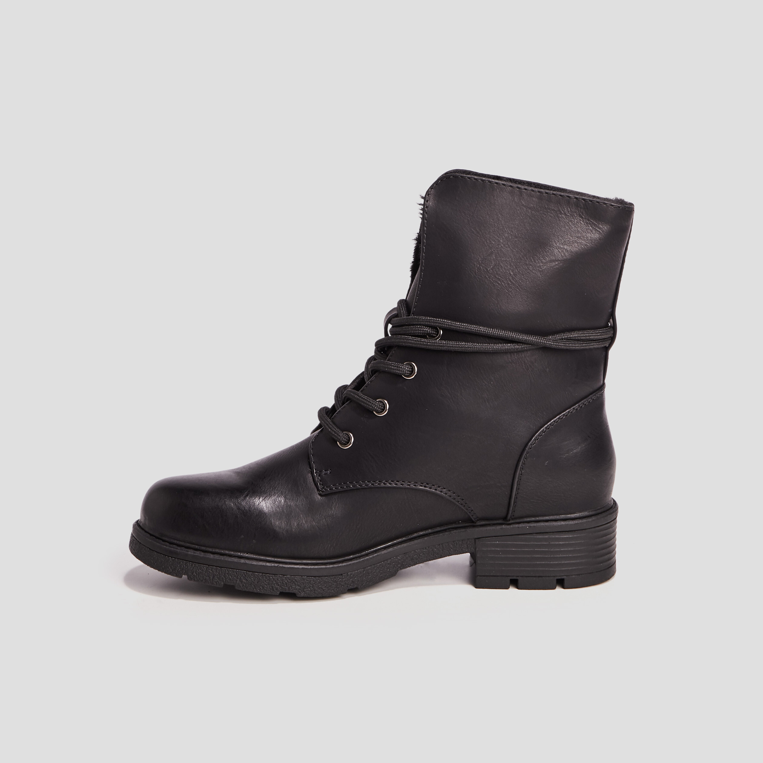 bottines fourrees noir fille Bottines fourrées noir fille