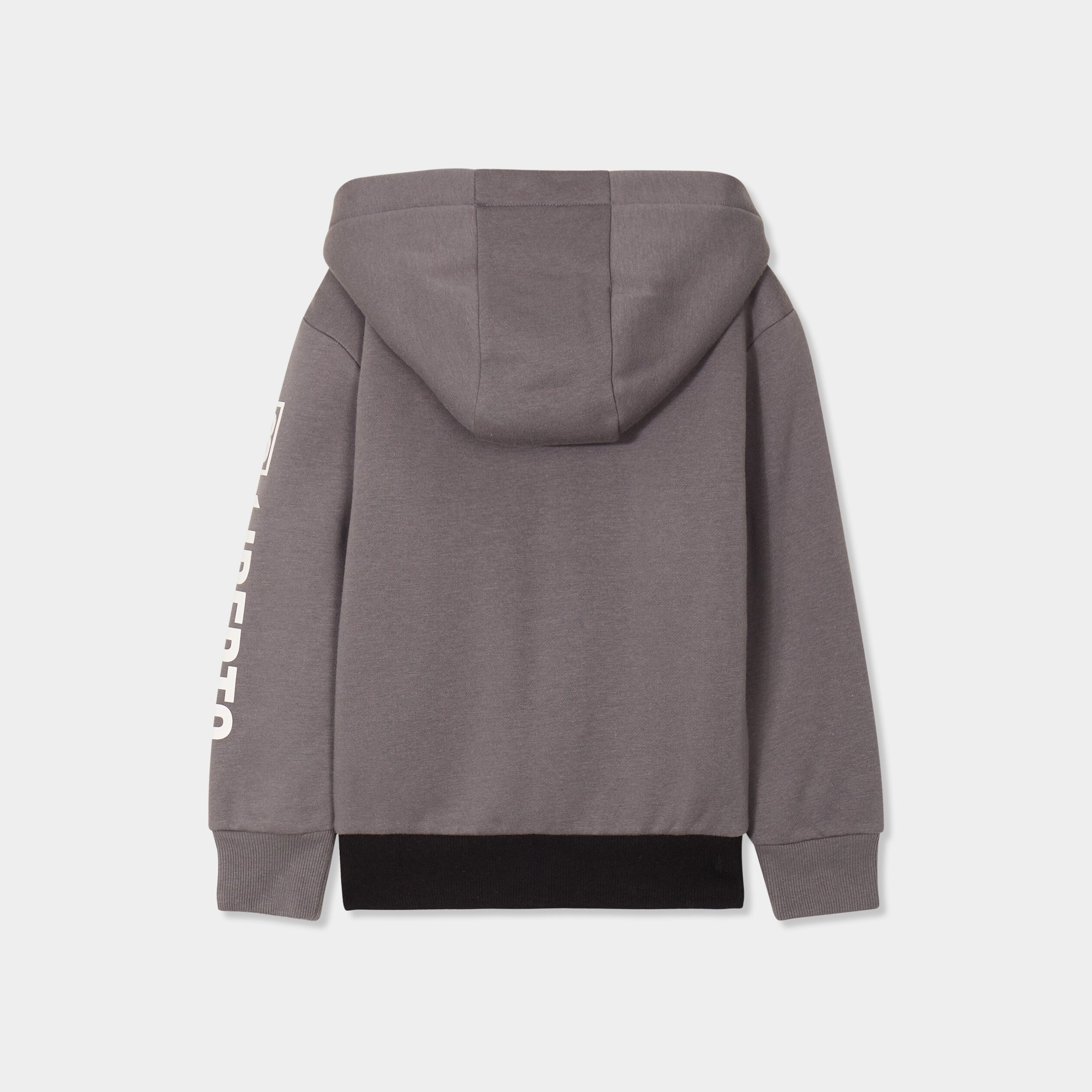 Sweat zippé à capuche fourrée Liberto noir garçon