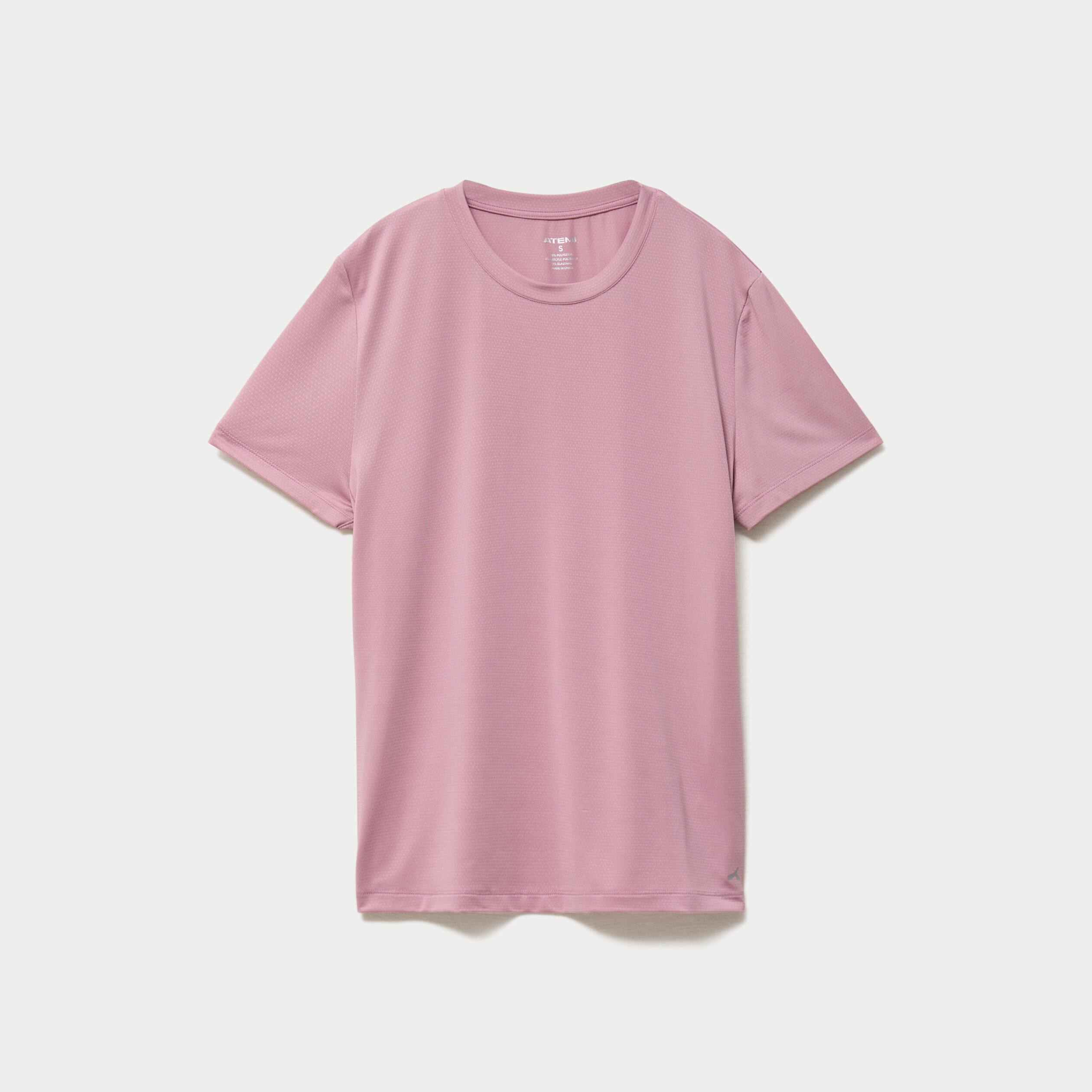 T-shirt de sport droit manches courtes mauve femme