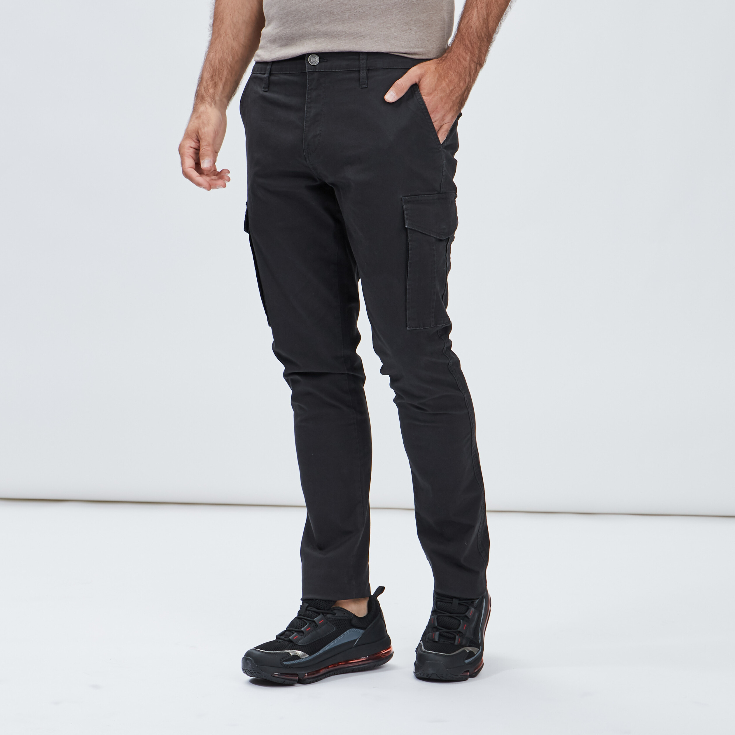 Pantalon battle gris fonc&eacute; homme