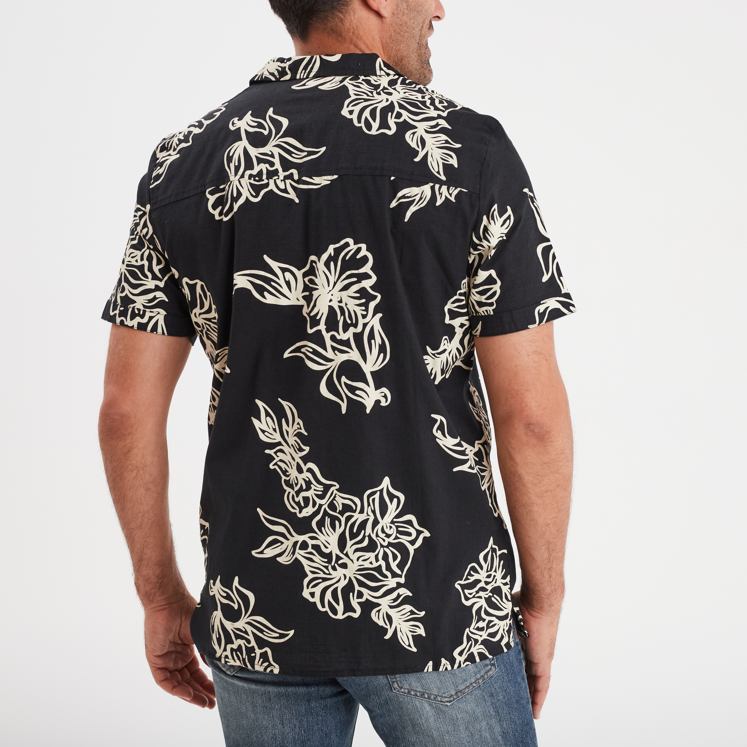 chemise manches courtes liberto noir homme Chemise manches courtes Liberto noir homme