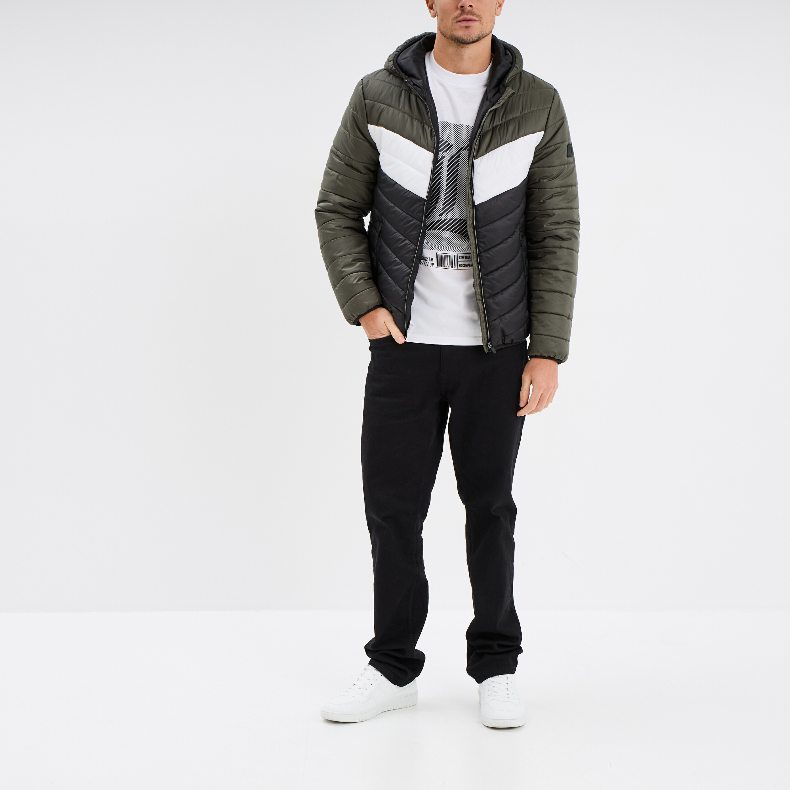 t shirt oversize manches courtes liberto blanc homme T-shirt oversize manches courtes Liberto blanc homme