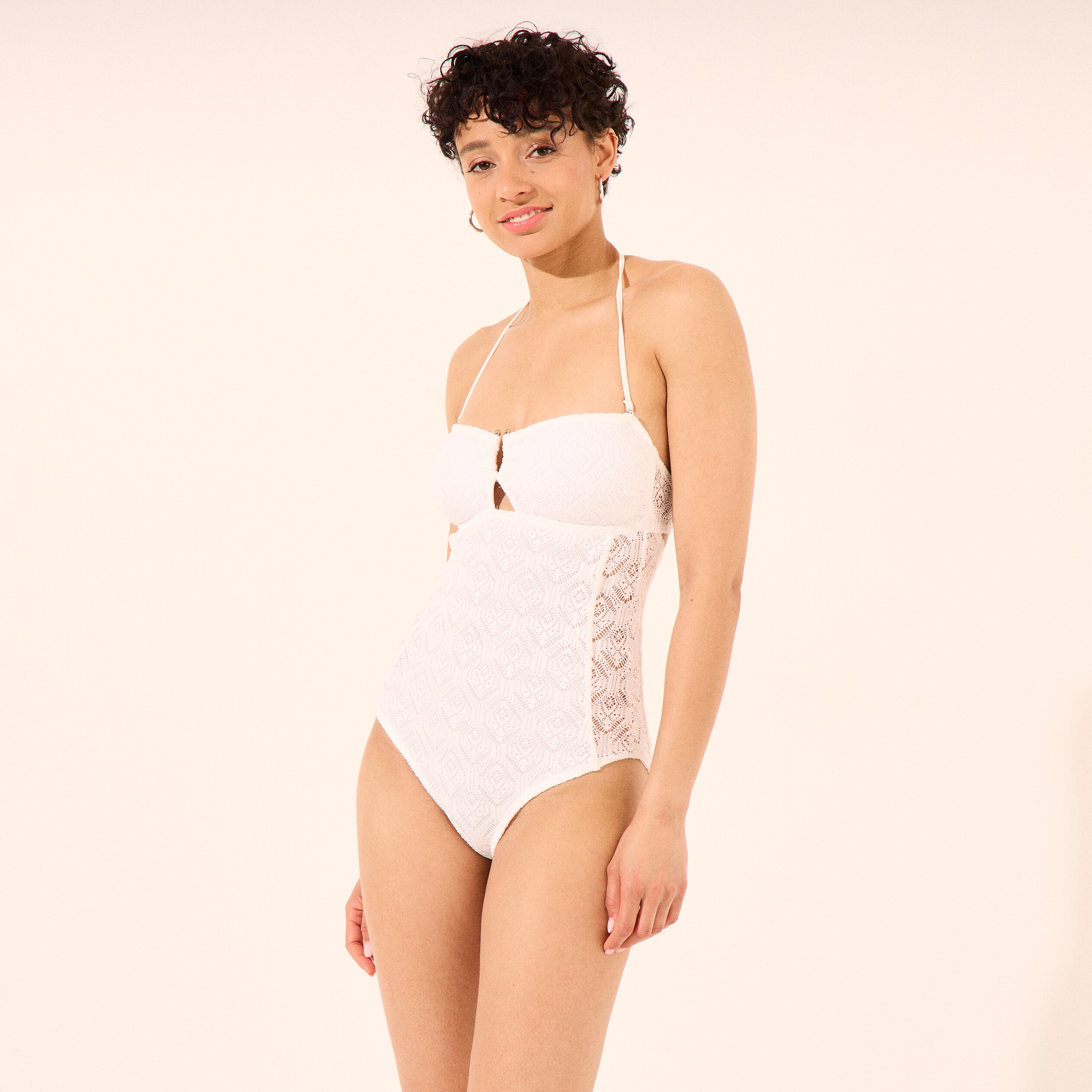 maillot de bain une piece bandeau blanc femme Maillot de bain une pièce bandeau blanc femme