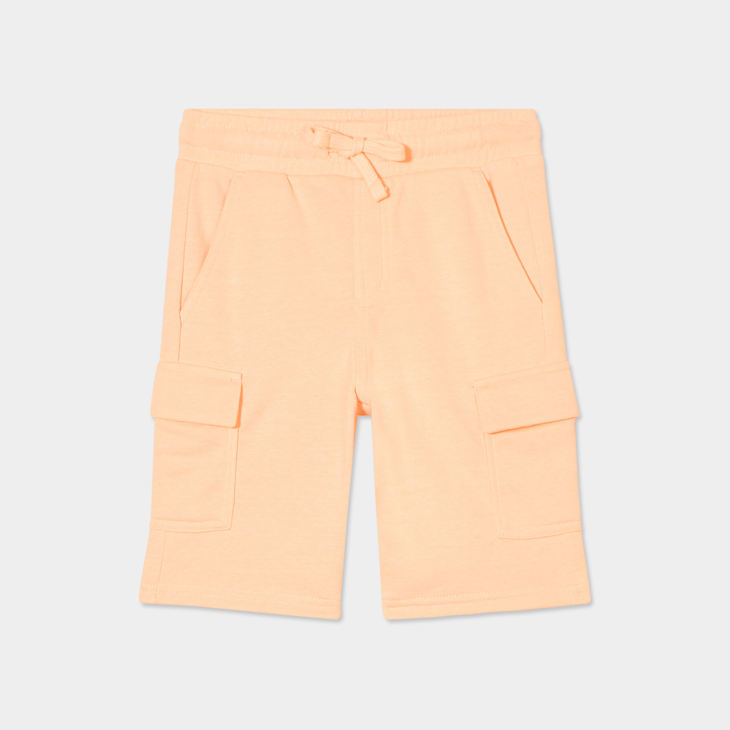 bermuda cargo poches cotes orange fluo garcon Bermuda cargo poches côtés orange fluo garçon